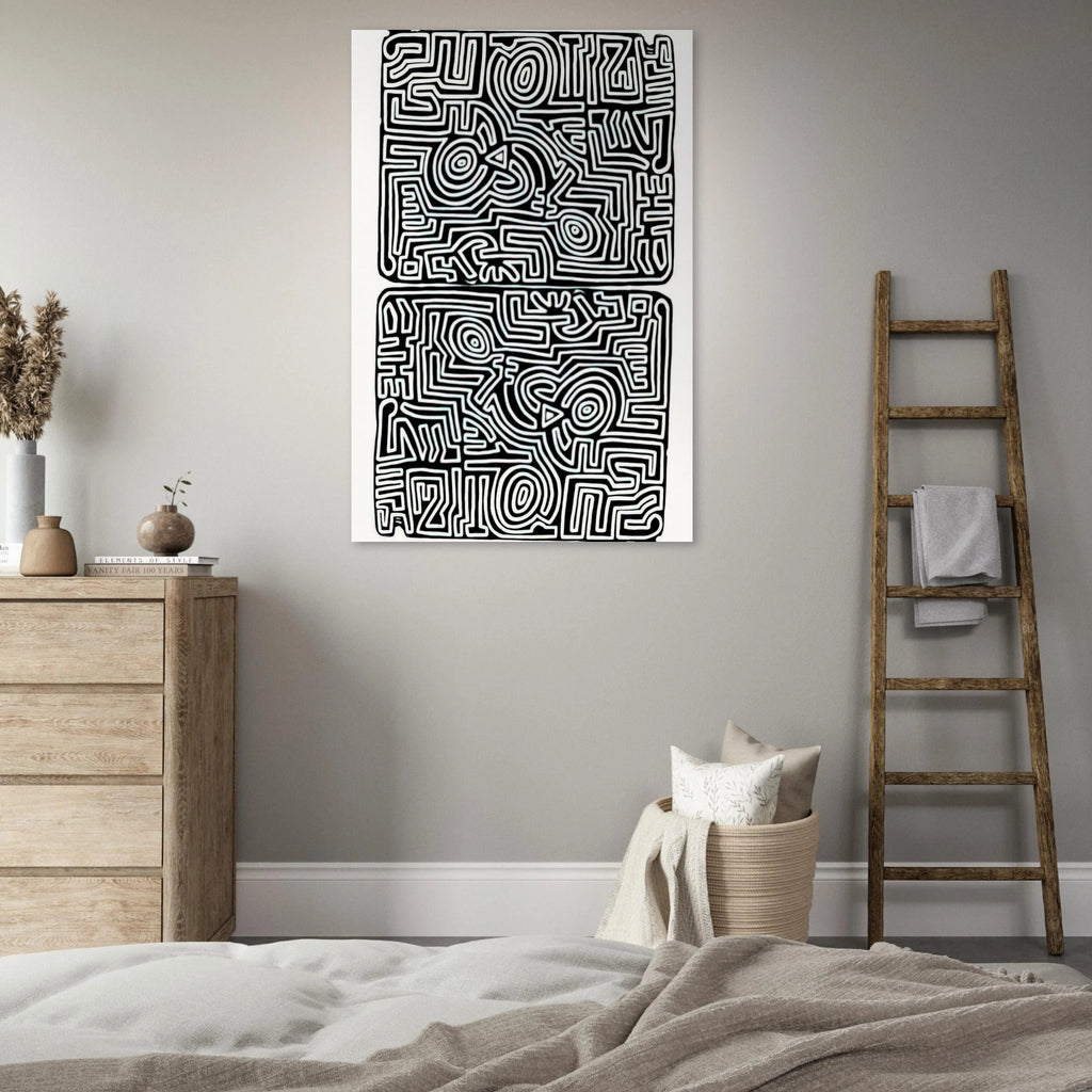 LABYRINTH 1989 Poster | Keith Haring Poster | Keith Haring Prints