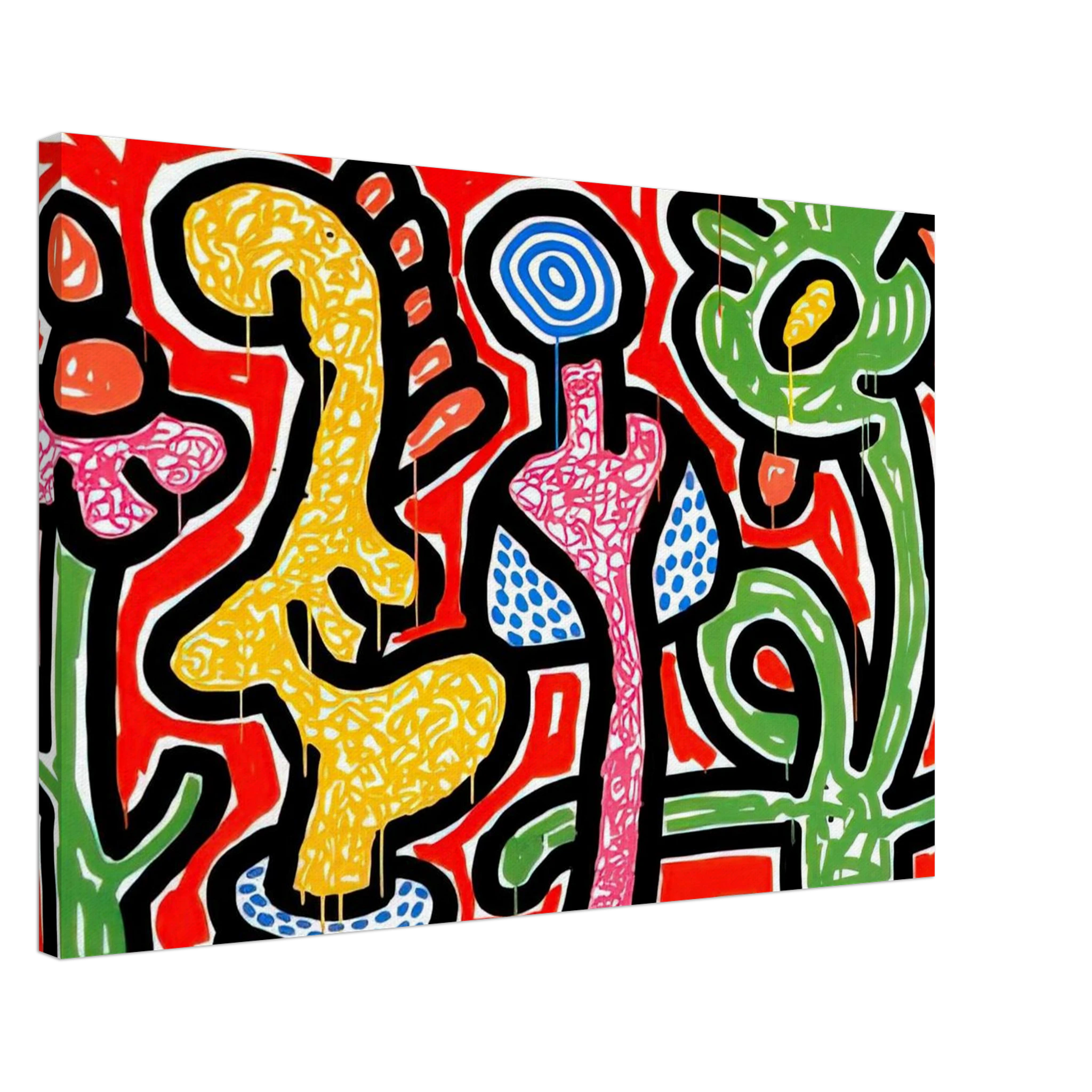 FLOWERS IV 1990 Canvas | Keith Haring Canvas | Keith Haring Prints