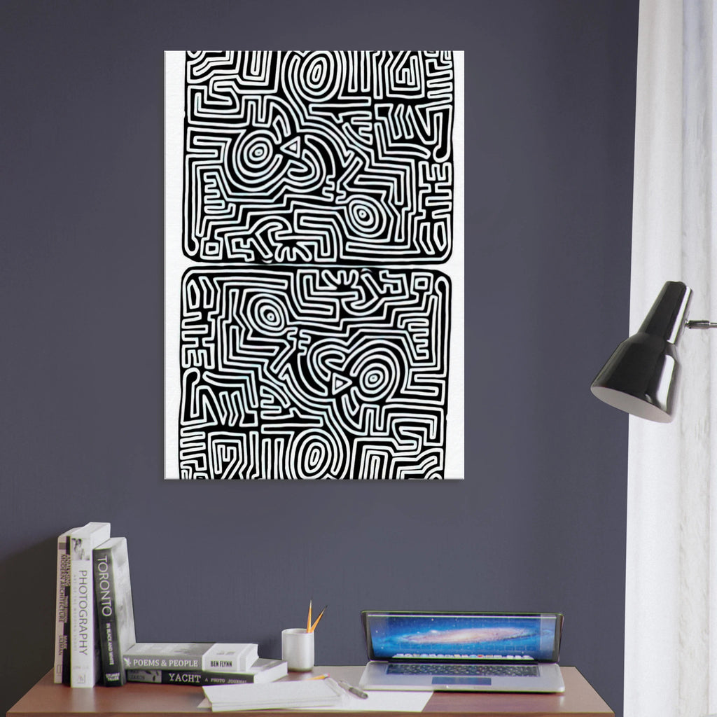 LABYRINTH 1989 Canvas | Keith Haring Canvas | Keith Haring Prints