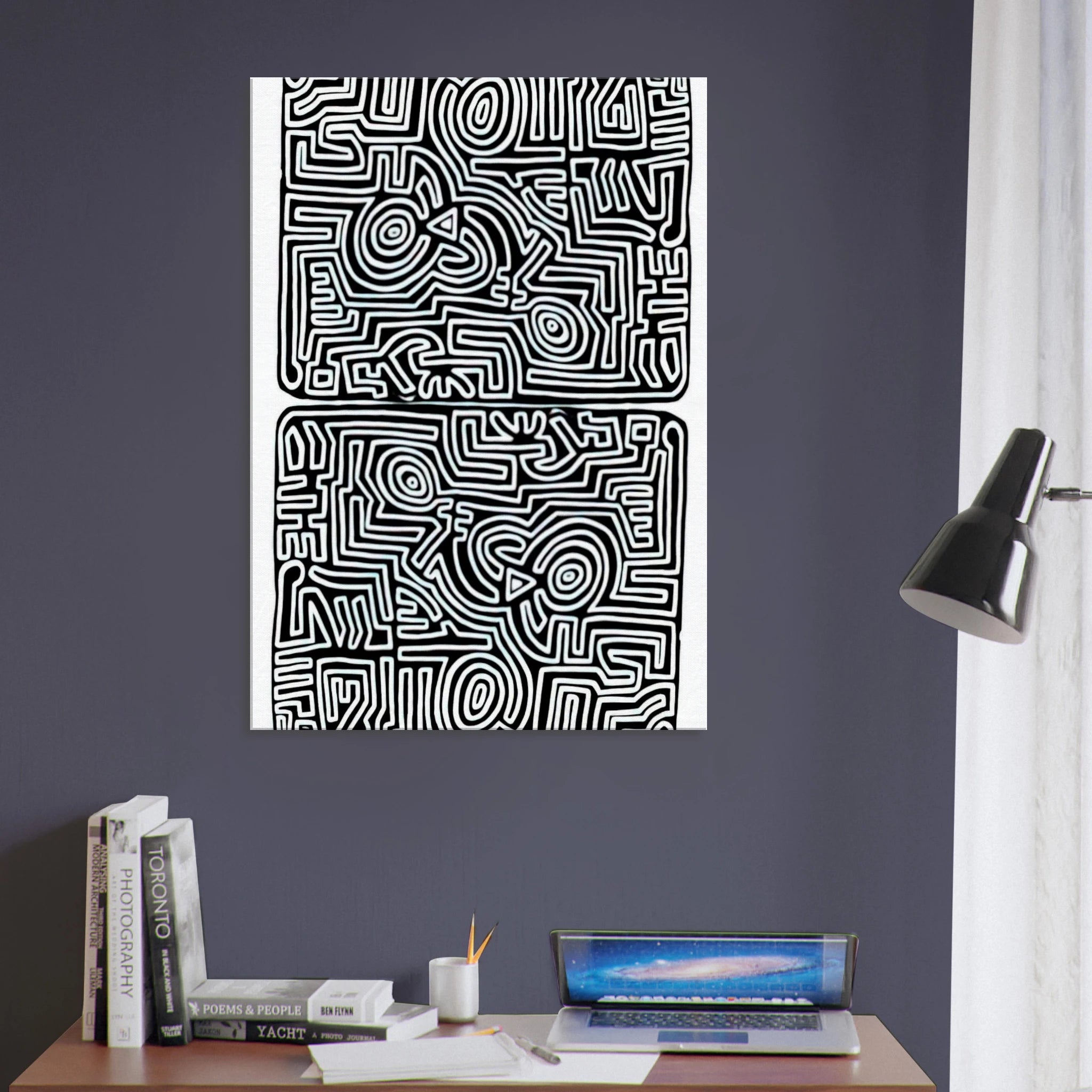 LABYRINTH 1989 Canvas | Keith Haring Canvas | Keith Haring Prints