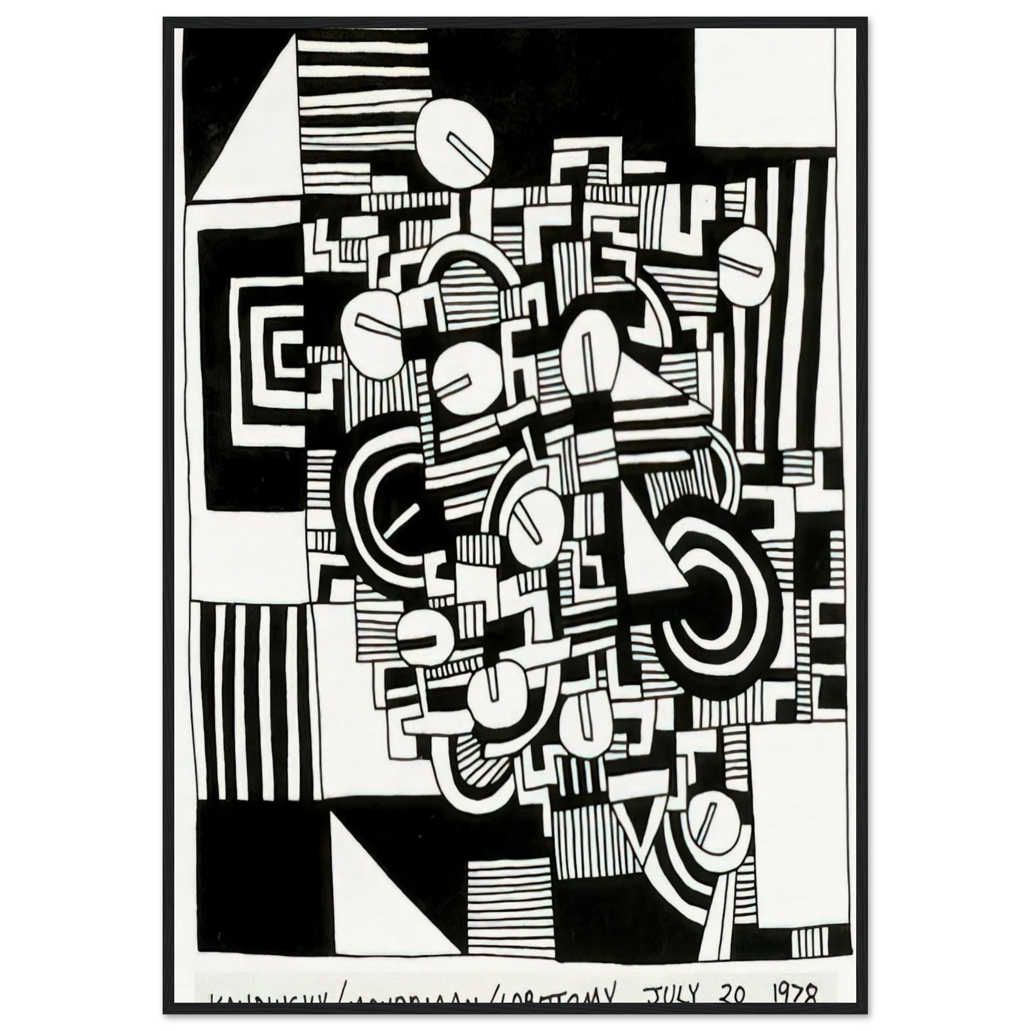 UNTITLED 1978 Framed Poster | Keith Haring Framed Prints Wall Art | Keith Haring Prints