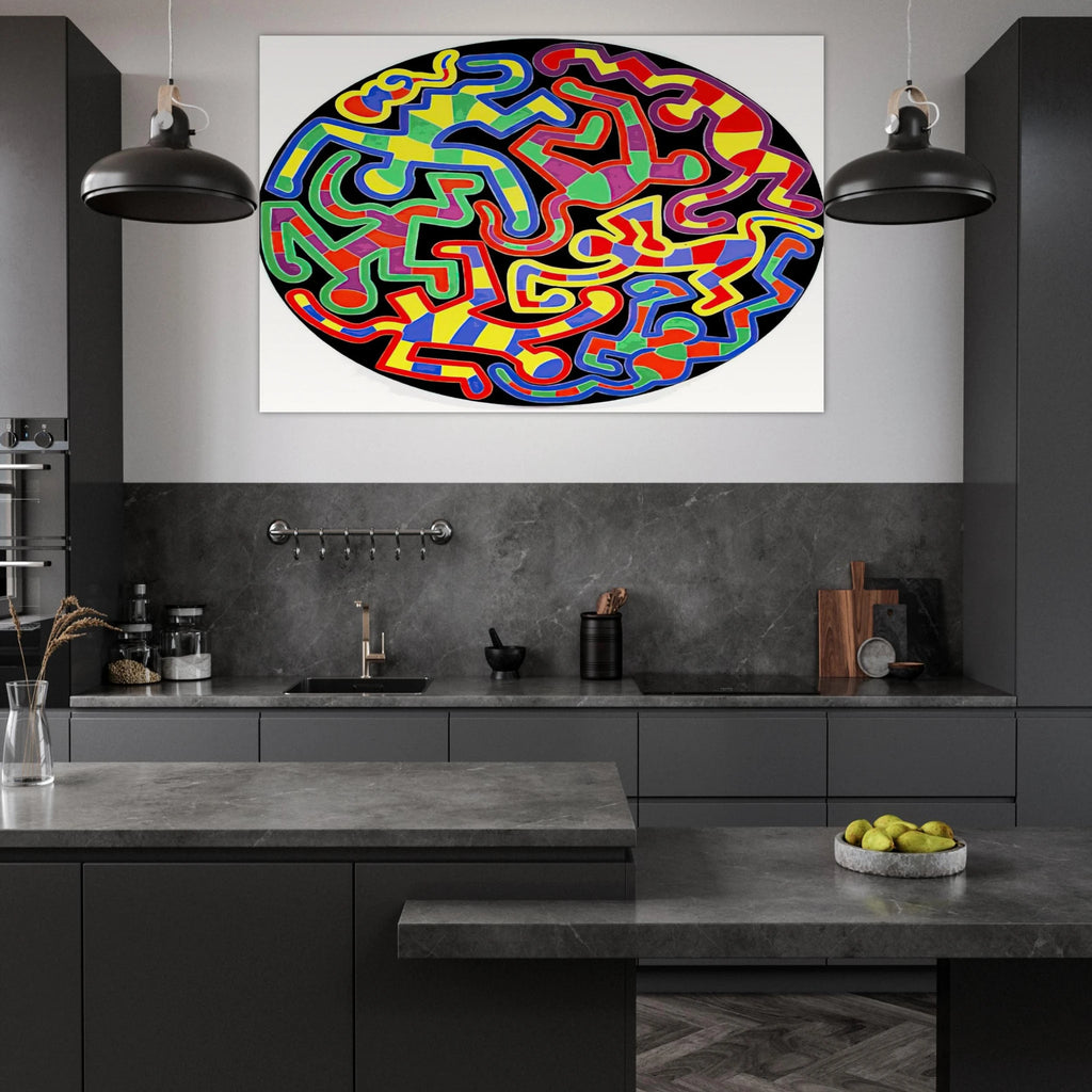 MONKEY PUZZLE 1988 Poster | Keith Haring Poster | Keith Haring Prints