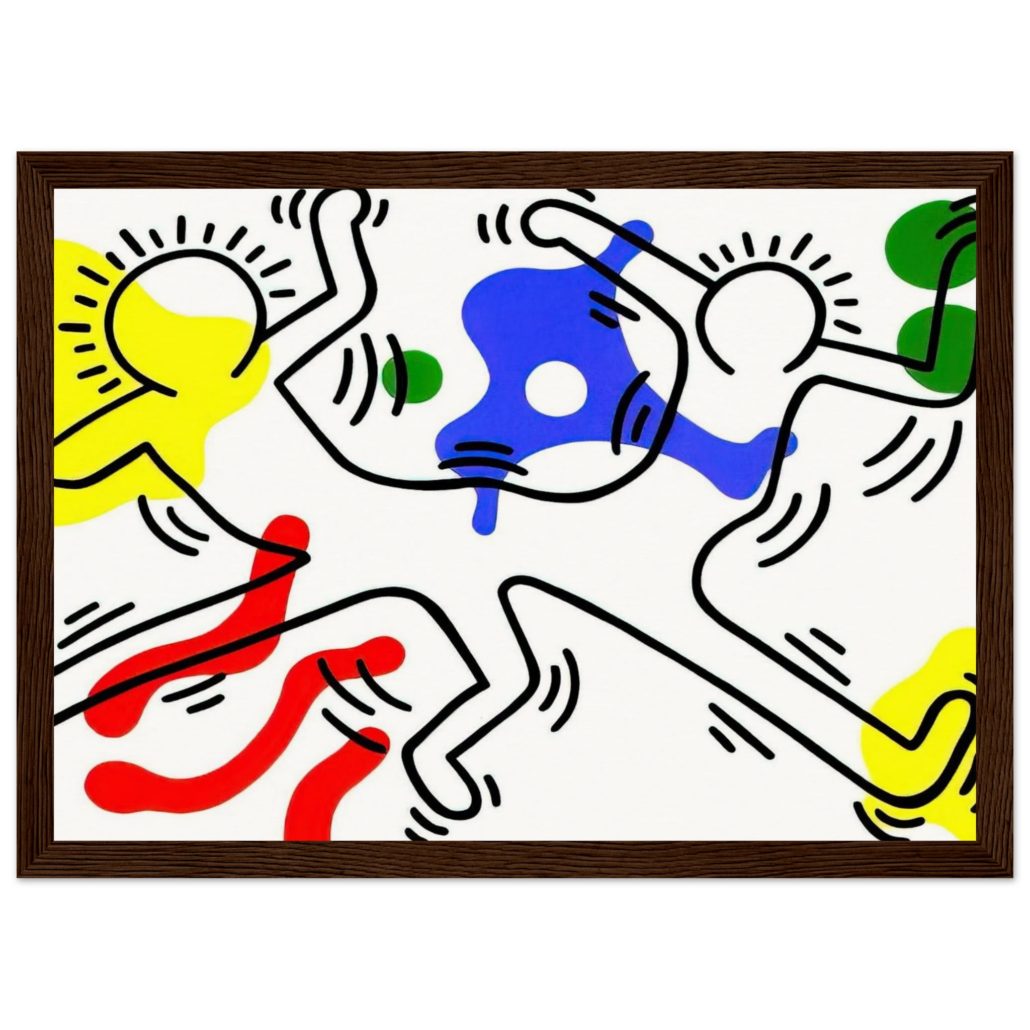 UNTITLED 1986 Framed Poster | Keith Haring Framed Prints Wall Art | Keith Haring Prints