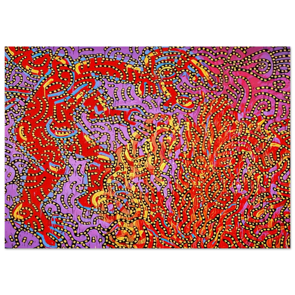 MOSES AND THE BURNING BUSH 1985 Poster | Keith Haring Poster | Keith Haring Prints