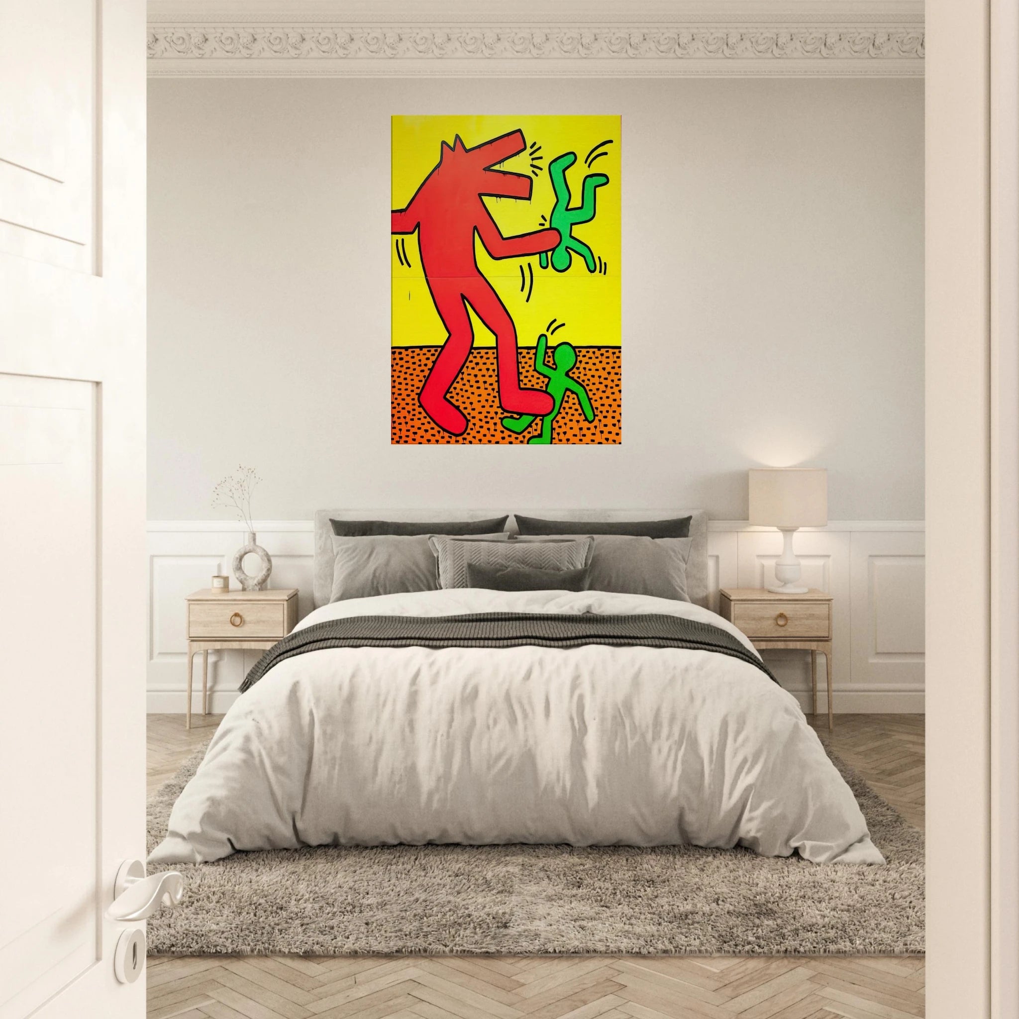 UNTITLED 1982 1 Canvas | Keith Haring Canvas | Keith Haring Prints