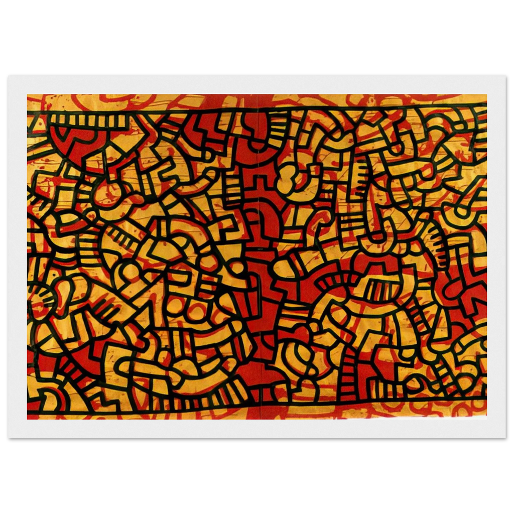 UNTITLED 1979 Framed Poster | Keith Haring Framed Prints Wall Art | Keith Haring Prints