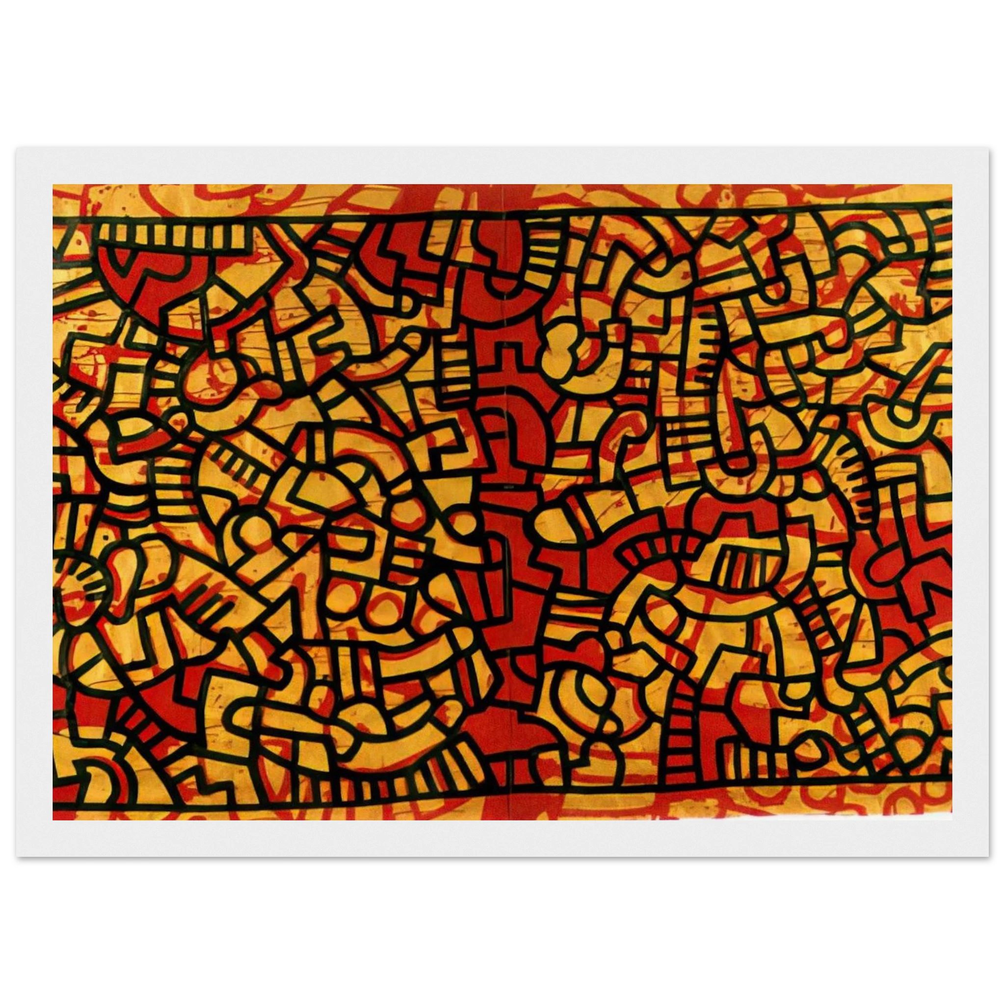 UNTITLED 1979 Framed Poster | Keith Haring Framed Prints Wall Art | Keith Haring Prints