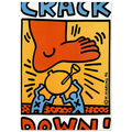 CRACK DOWN 1986 Poster | Keith Haring Poster | Keith Haring Prints