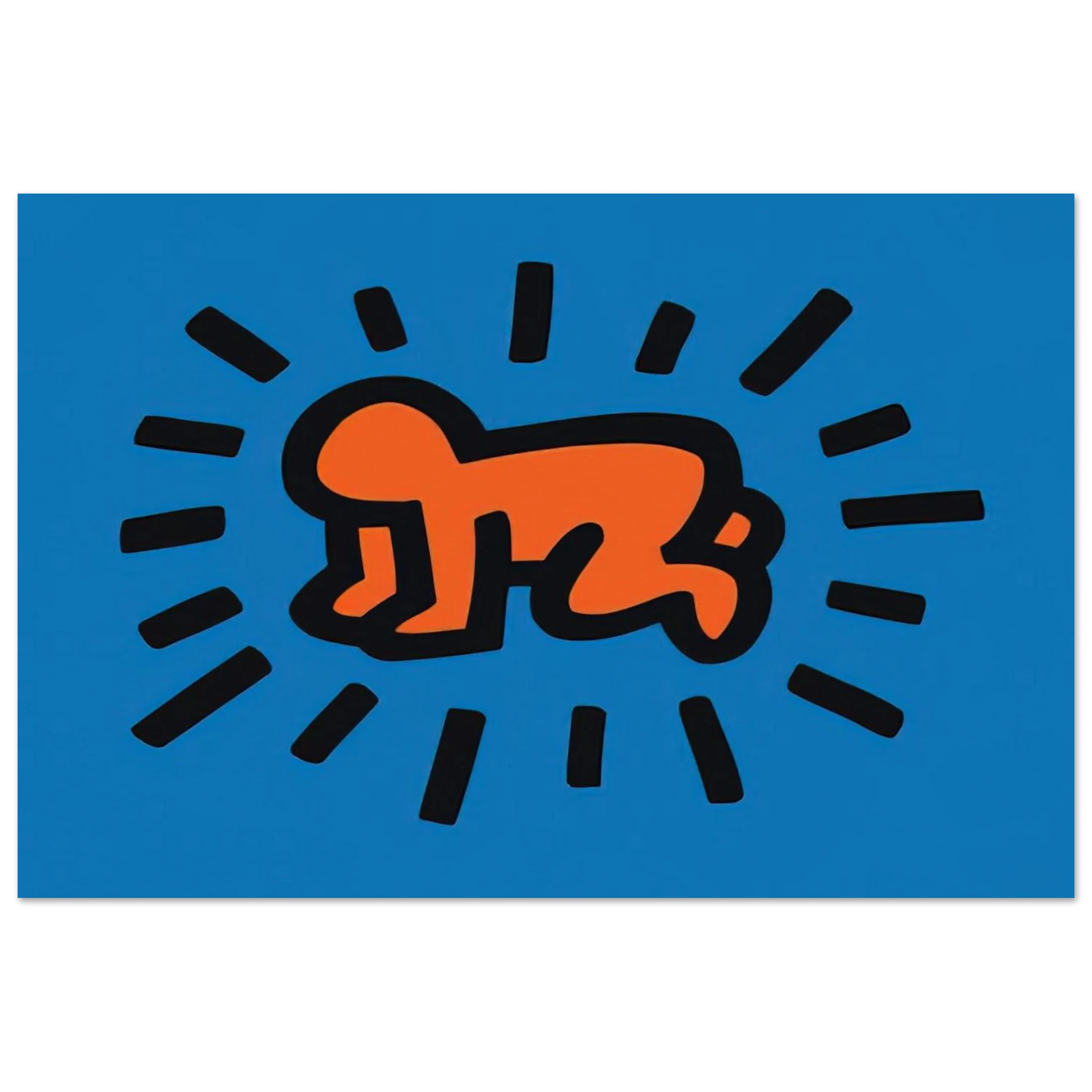 RADIANT BABY FROM ICONS SERIES 1990 Poster | Keith Haring Poster | Keith Haring Prints