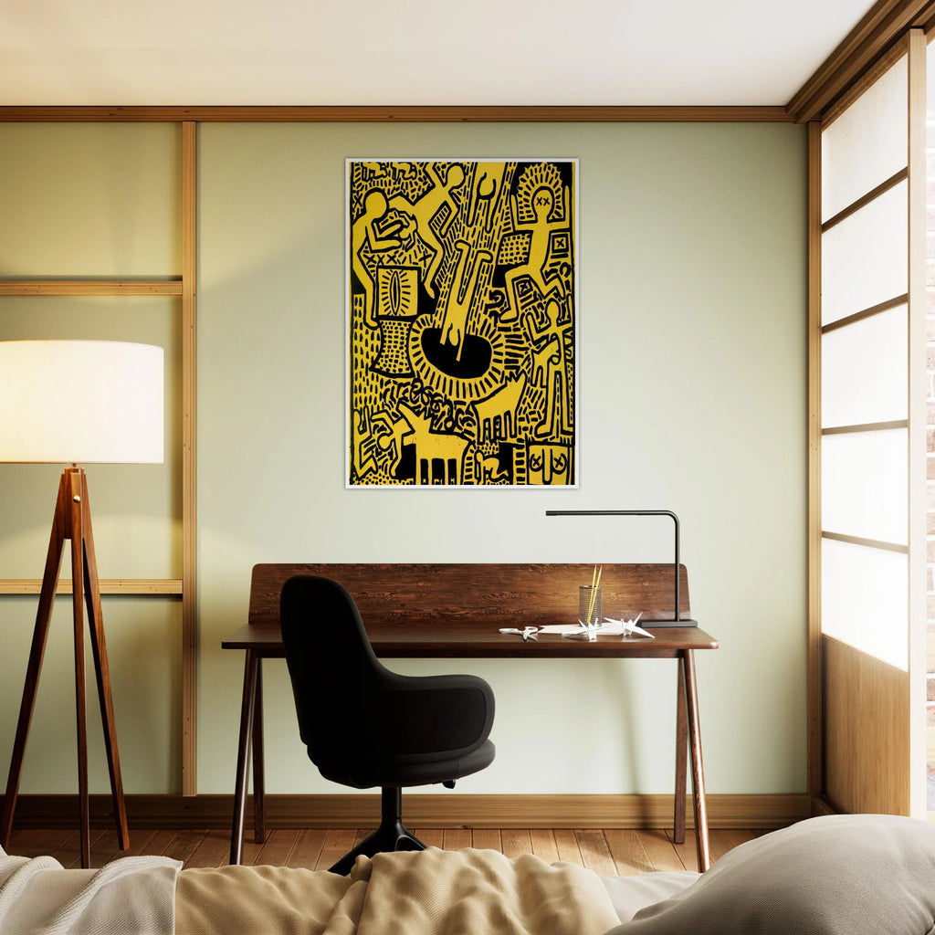 UNTITLED 1981 Framed Poster | Keith Haring Framed Prints Wall Art | Keith Haring Prints