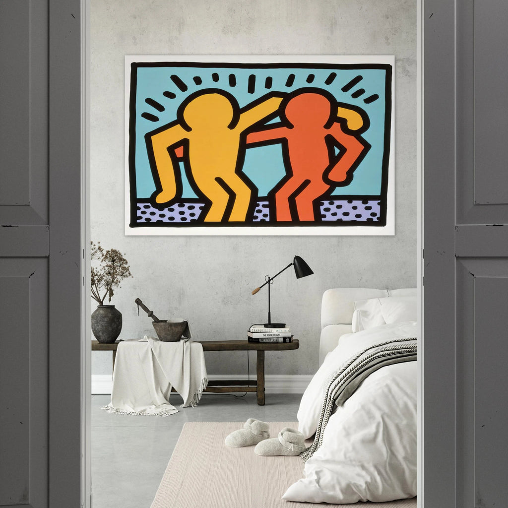 BEST BUDDIES 1990 Poster | Keith Haring Poster | Keith Haring Prints