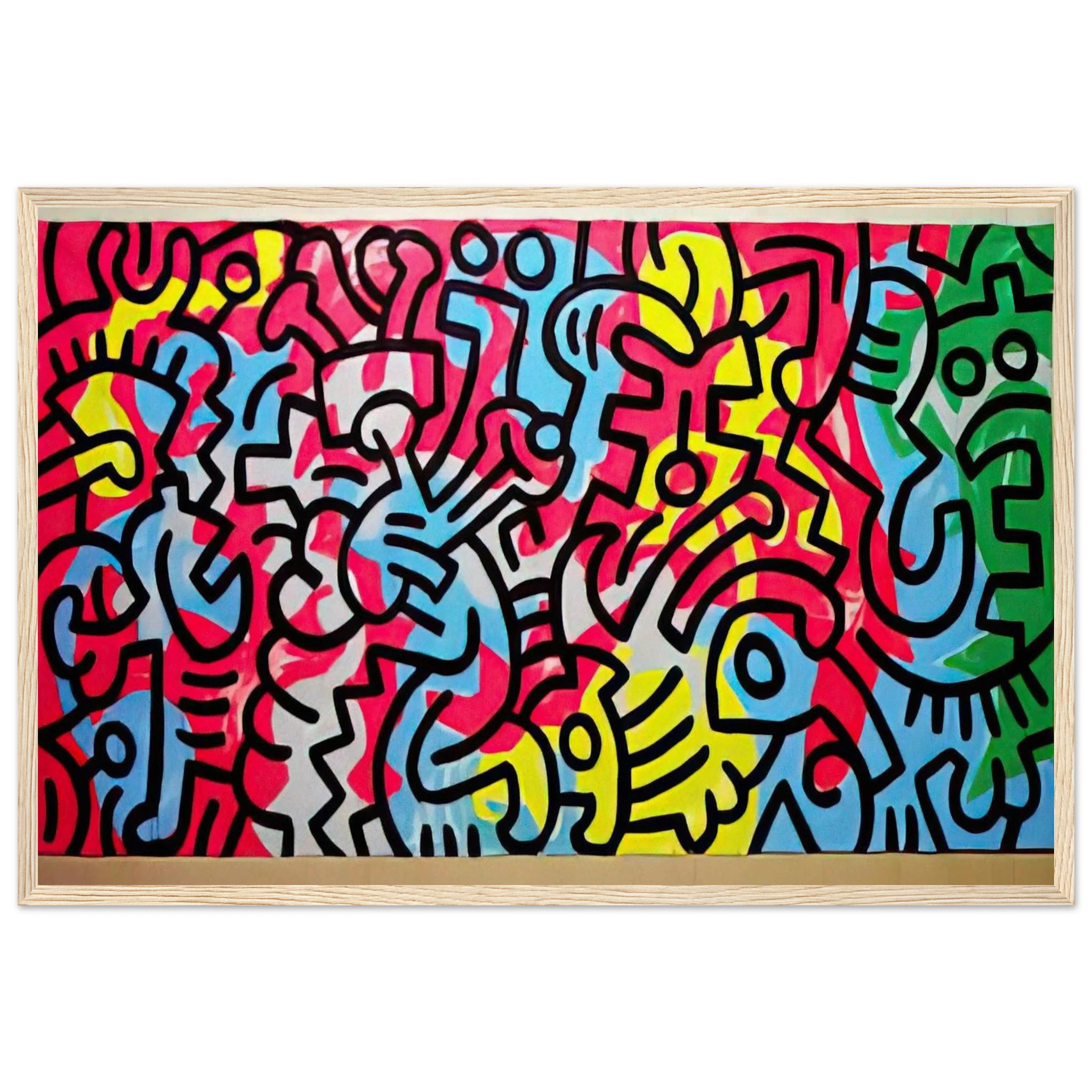 UNTITLED 1987 Framed Poster | Keith Haring Framed Prints Wall Art | Keith Haring Prints