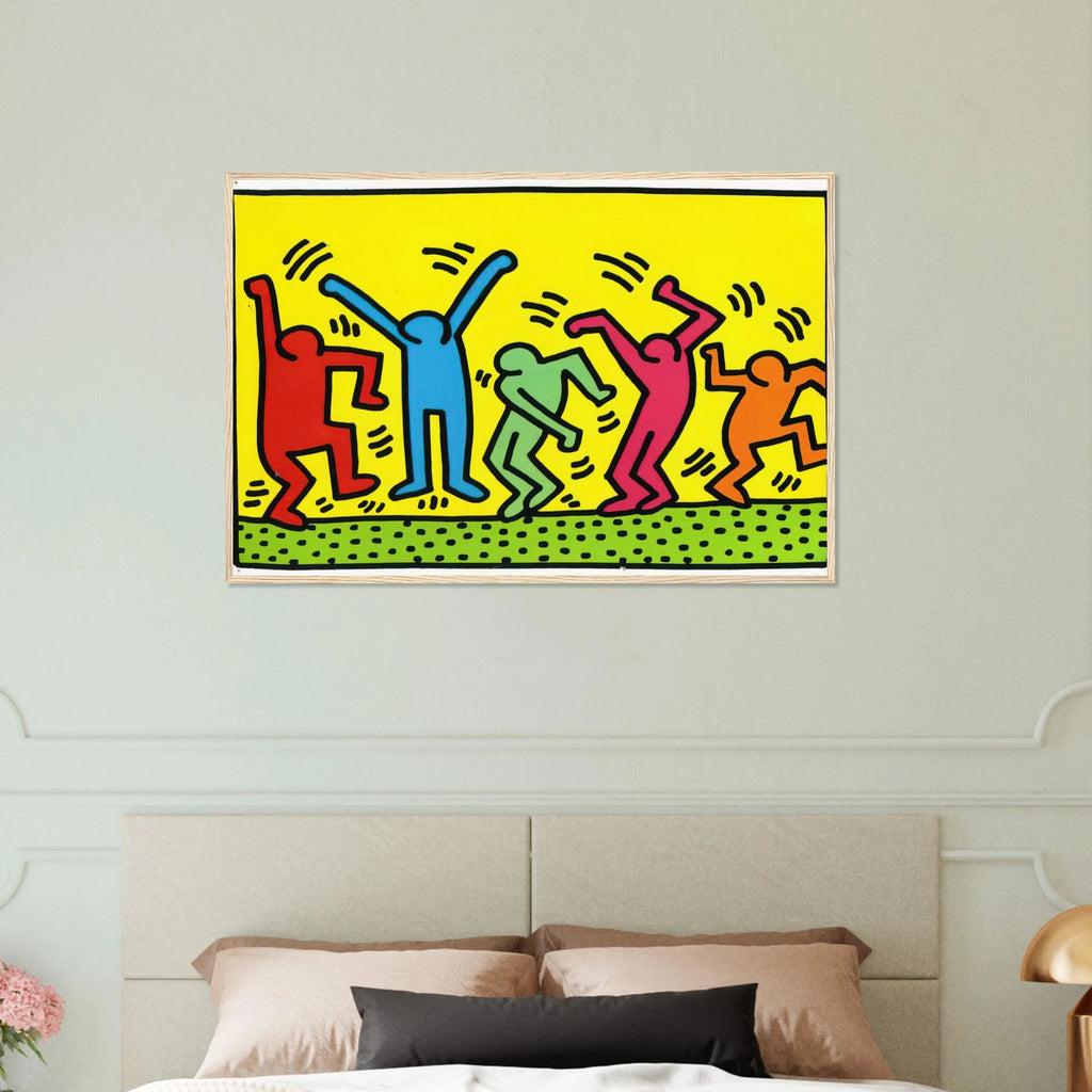 UNTITLED DANCE 1987 Framed Poster | Keith Haring Framed Prints Wall Art | Keith Haring Prints