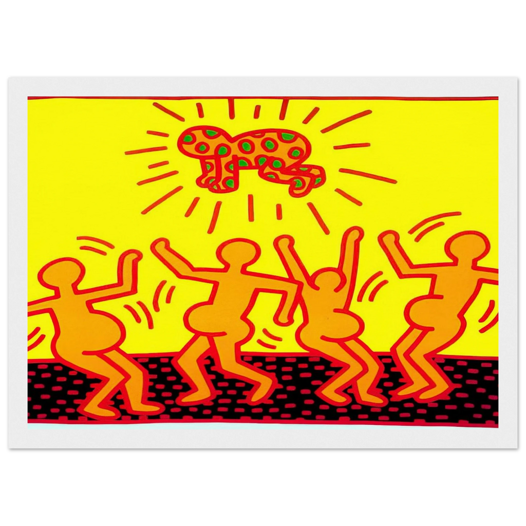 UNTITLED 1983 1 Framed Poster | Keith Haring Framed Prints Wall Art | Keith Haring Prints