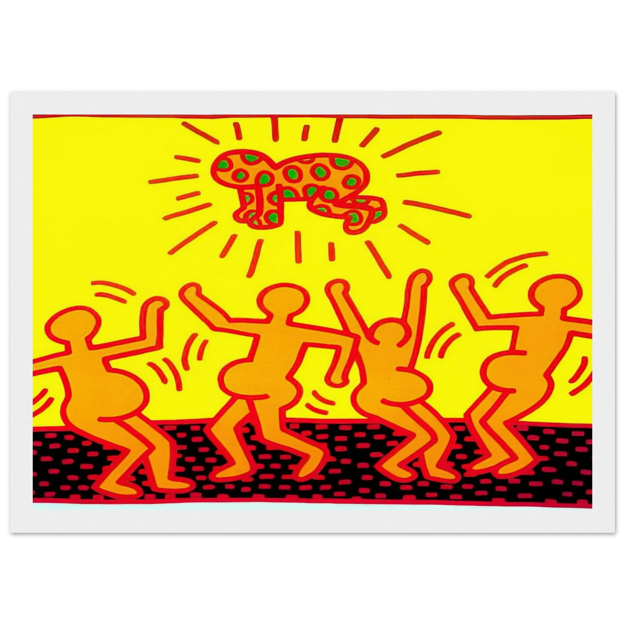 UNTITLED 1983 1 Framed Poster | Keith Haring Framed Prints Wall Art | Keith Haring Prints