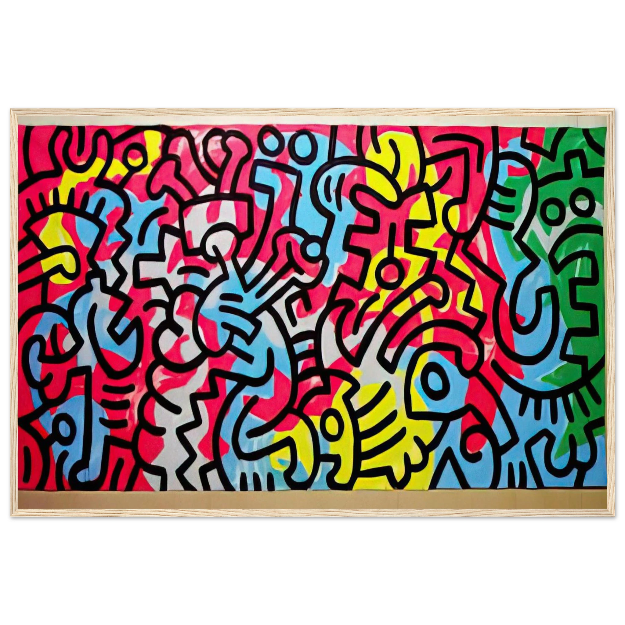 UNTITLED 1987 Framed Poster | Keith Haring Framed Prints Wall Art | Keith Haring Prints
