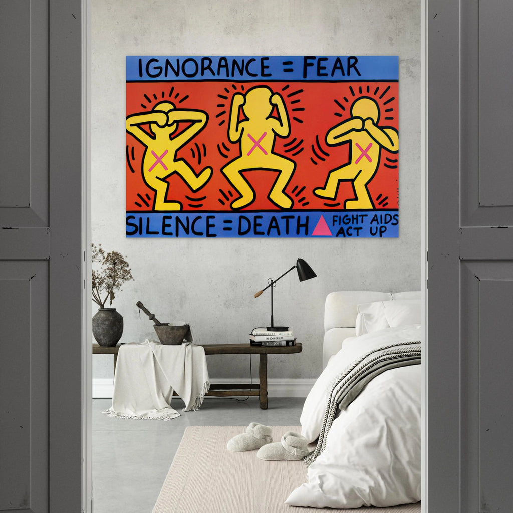 IGNORANCE FEAR 1989 Poster | Keith Haring Poster | Keith Haring Prints