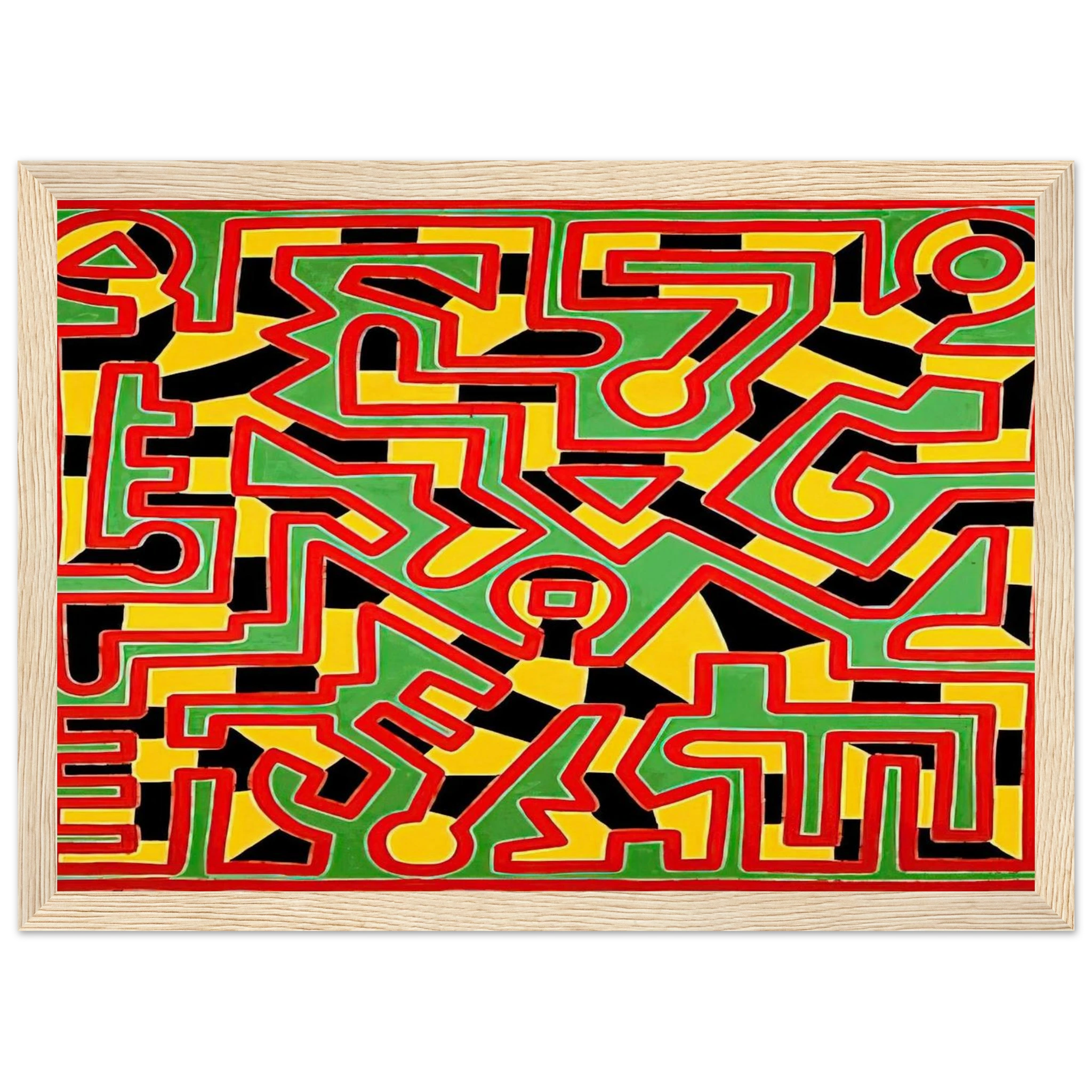 UNTITLED 1988 Framed Poster | Keith Haring Framed Prints Wall Art | Keith Haring Prints