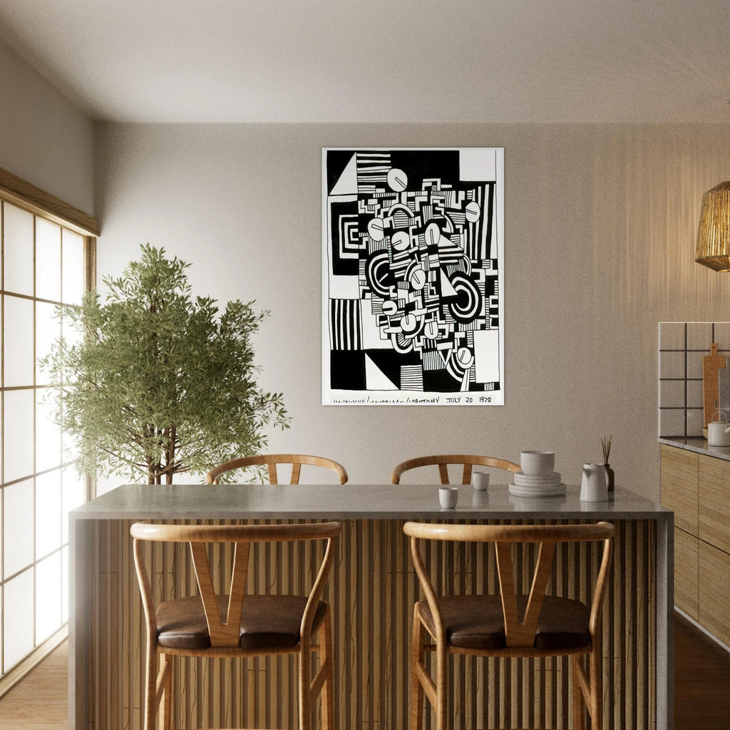 UNTITLED 1978 Framed Poster | Keith Haring Framed Prints Wall Art | Keith Haring Prints