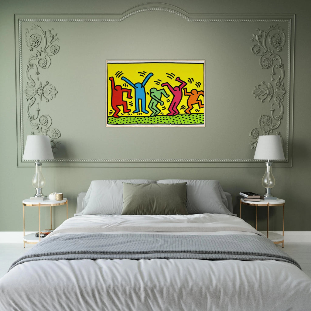 UNTITLED DANCE 1987 Framed Poster | Keith Haring Framed Prints Wall Art | Keith Haring Prints