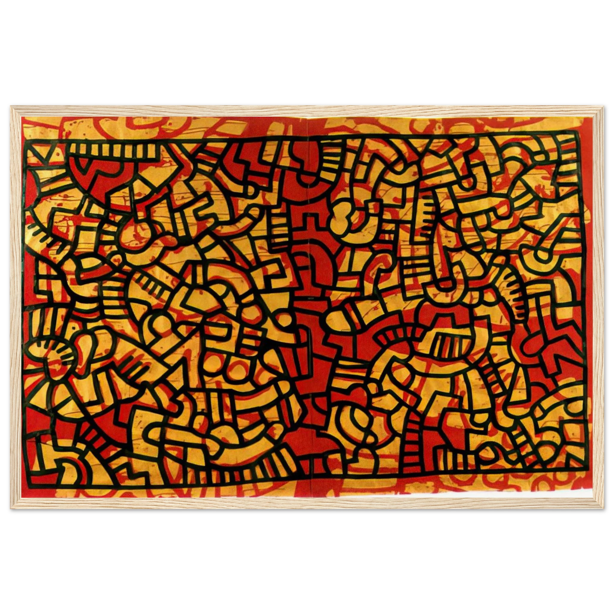 UNTITLED 1979 Framed Poster | Keith Haring Framed Prints Wall Art | Keith Haring Prints