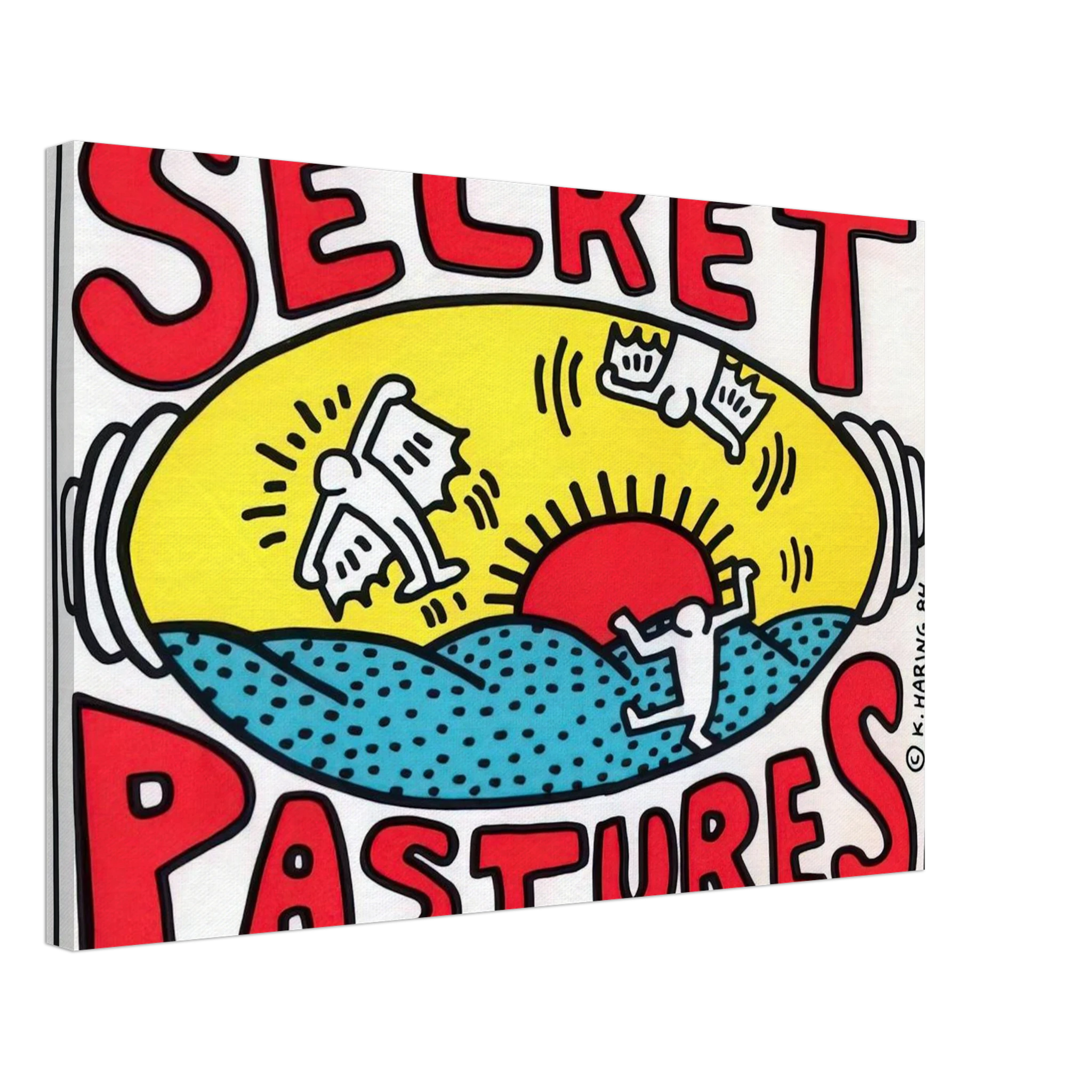 PROMOTIONAL POSTER FOR SECRET PASTURES 1984 Canvas | Keith Haring Canvas | Keith Haring Prints