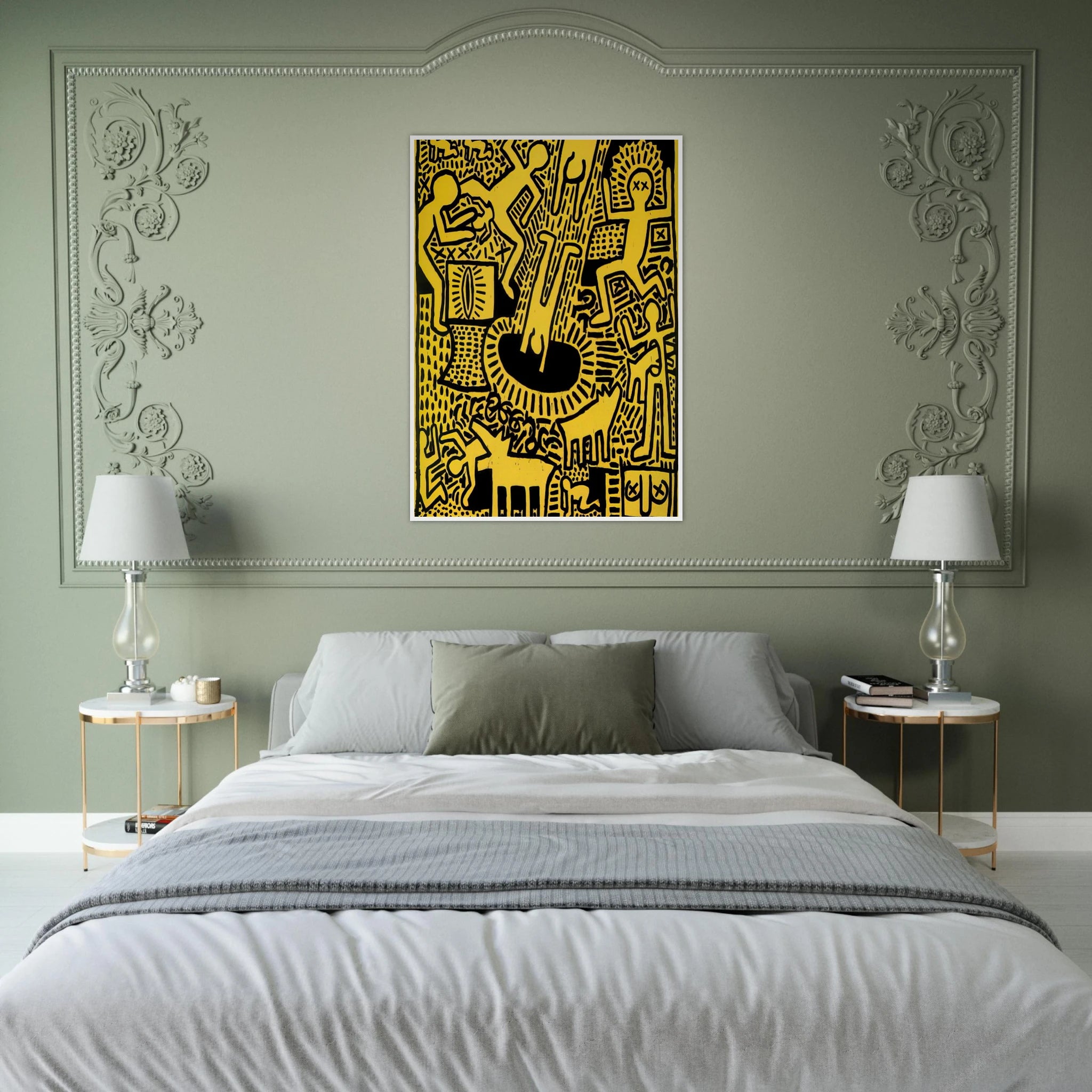 UNTITLED 1981 Framed Poster | Keith Haring Framed Prints Wall Art | Keith Haring Prints