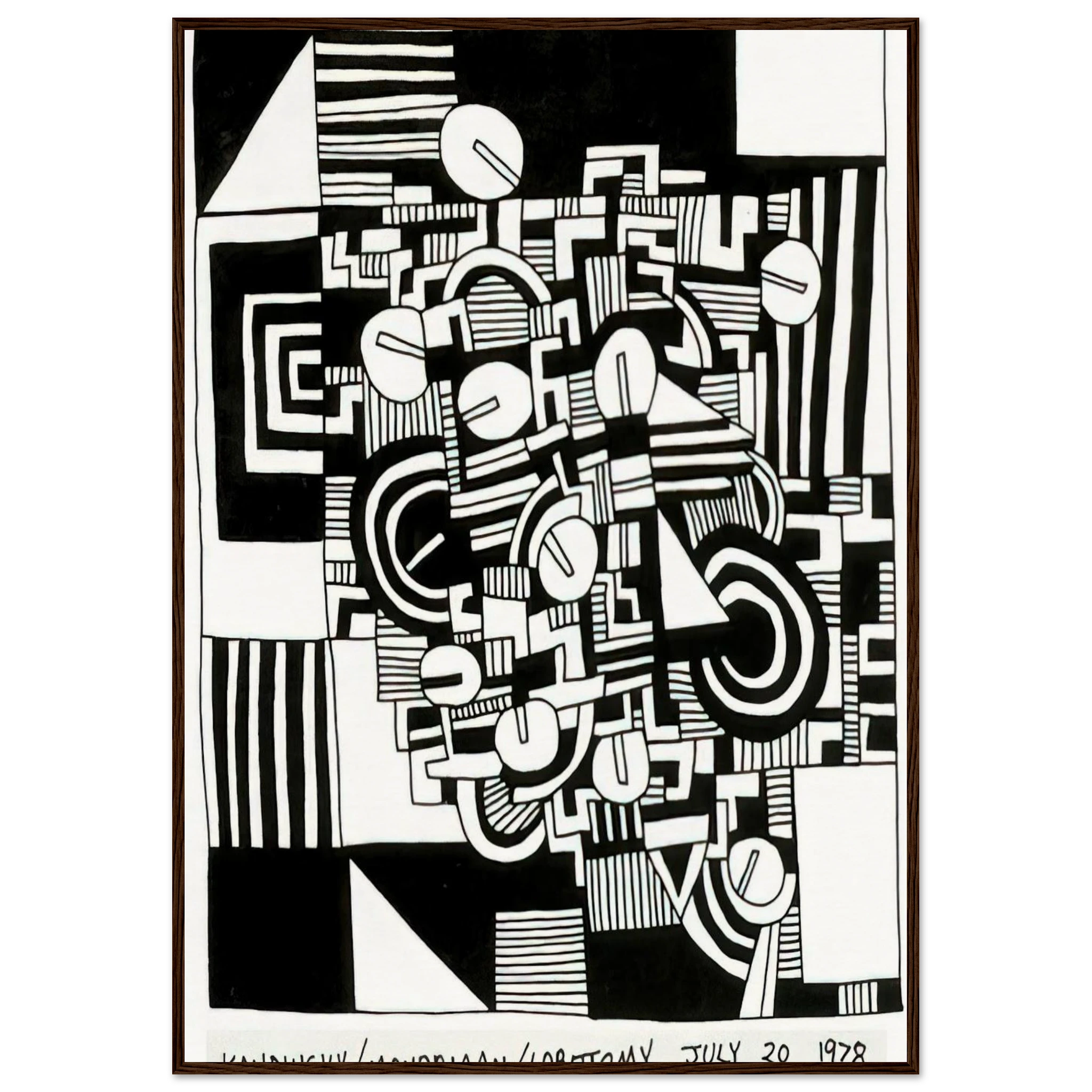 UNTITLED 1978 Framed Poster | Keith Haring Framed Prints Wall Art | Keith Haring Prints