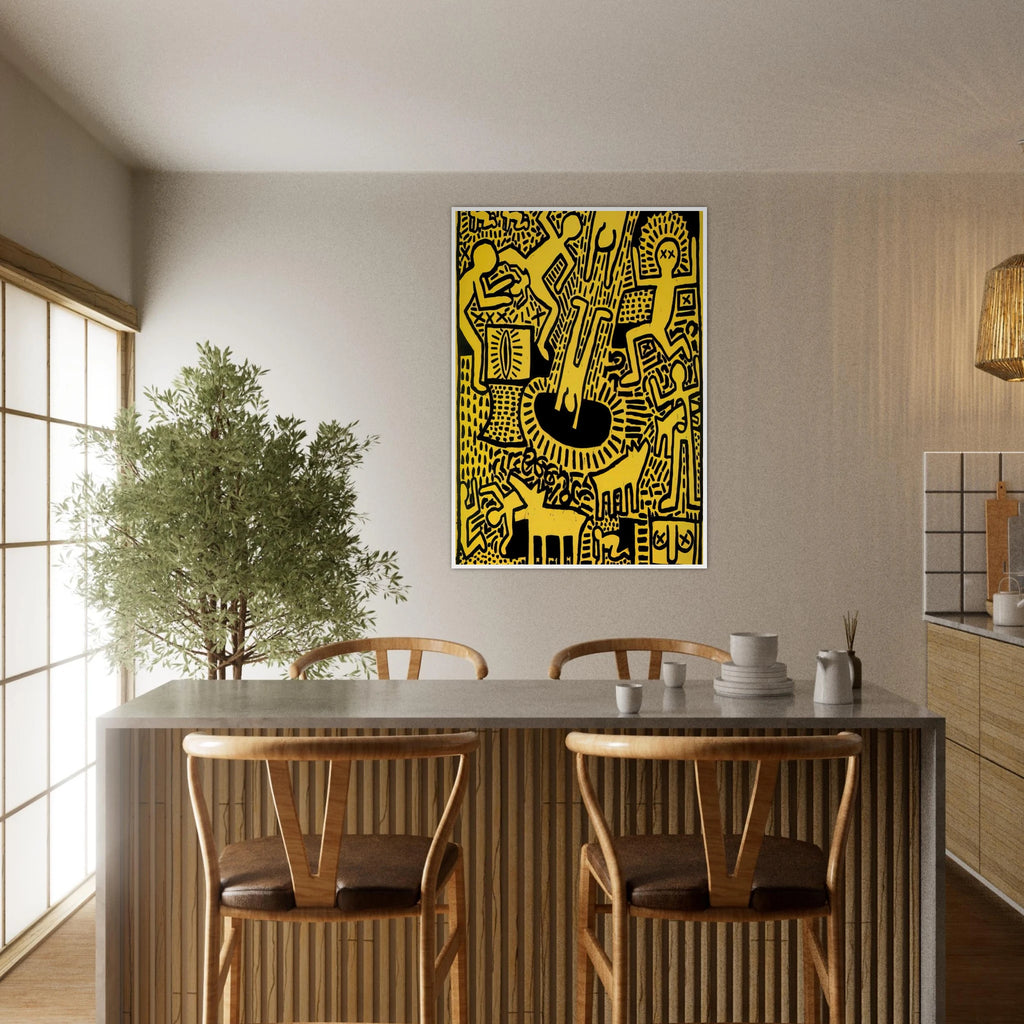 UNTITLED 1981 Framed Poster | Keith Haring Framed Prints Wall Art | Keith Haring Prints