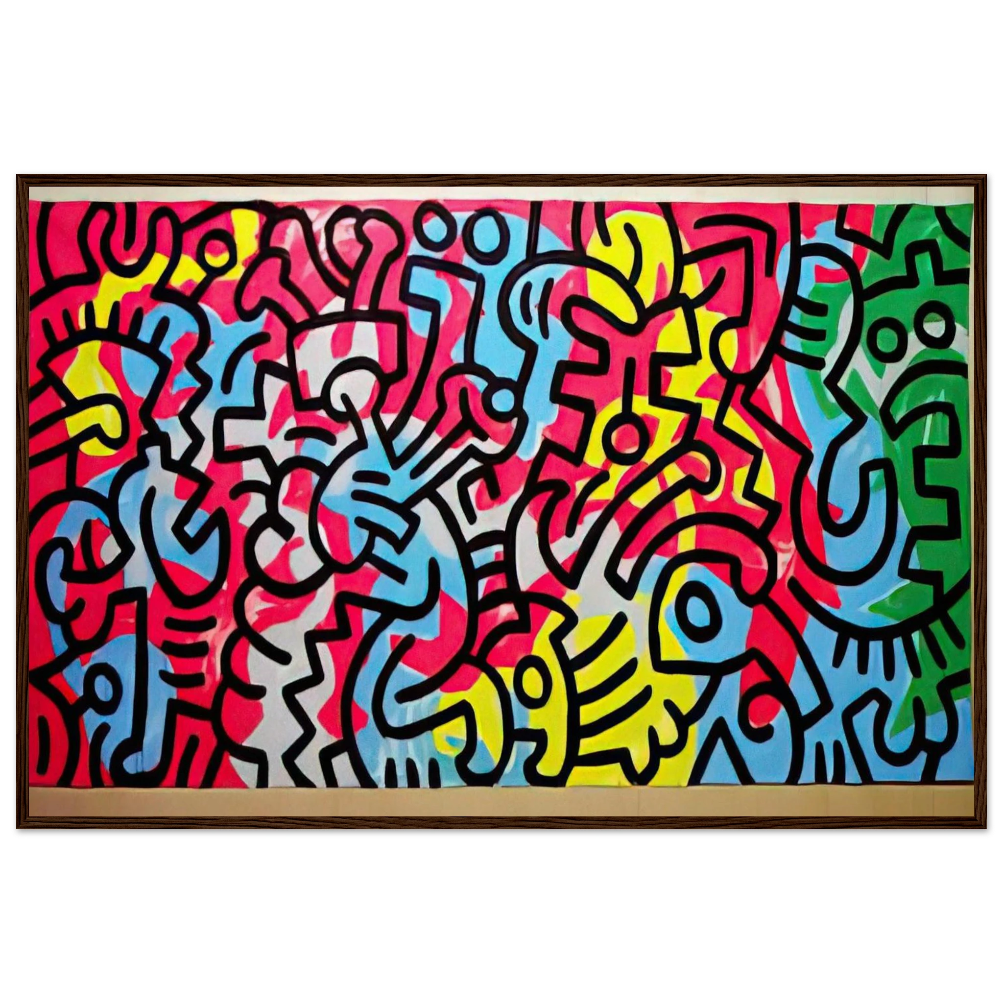 UNTITLED 1987 Framed Poster | Keith Haring Framed Prints Wall Art | Keith Haring Prints