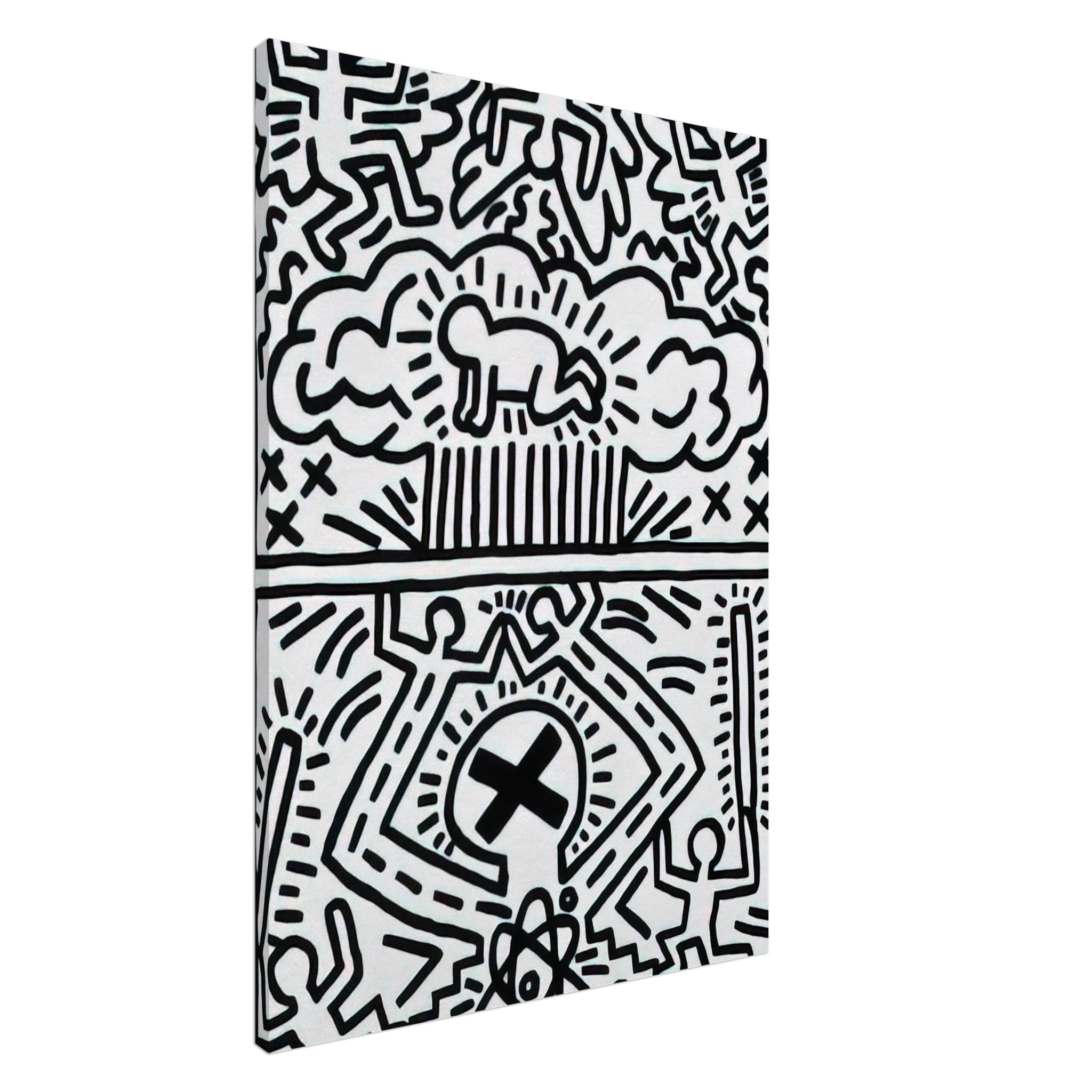 ANTI NUCLEAR RALLY 1982 Canvas | Keith Haring Canvas | Keith Haring Prints