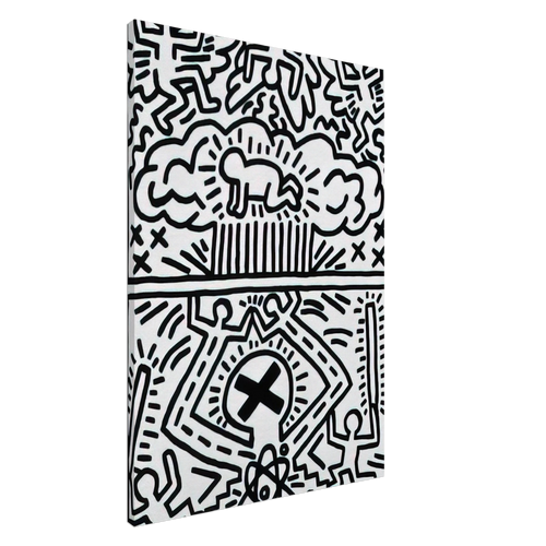 ANTI NUCLEAR RALLY 1982 Canvas | Keith Haring Canvas | Keith Haring Prints