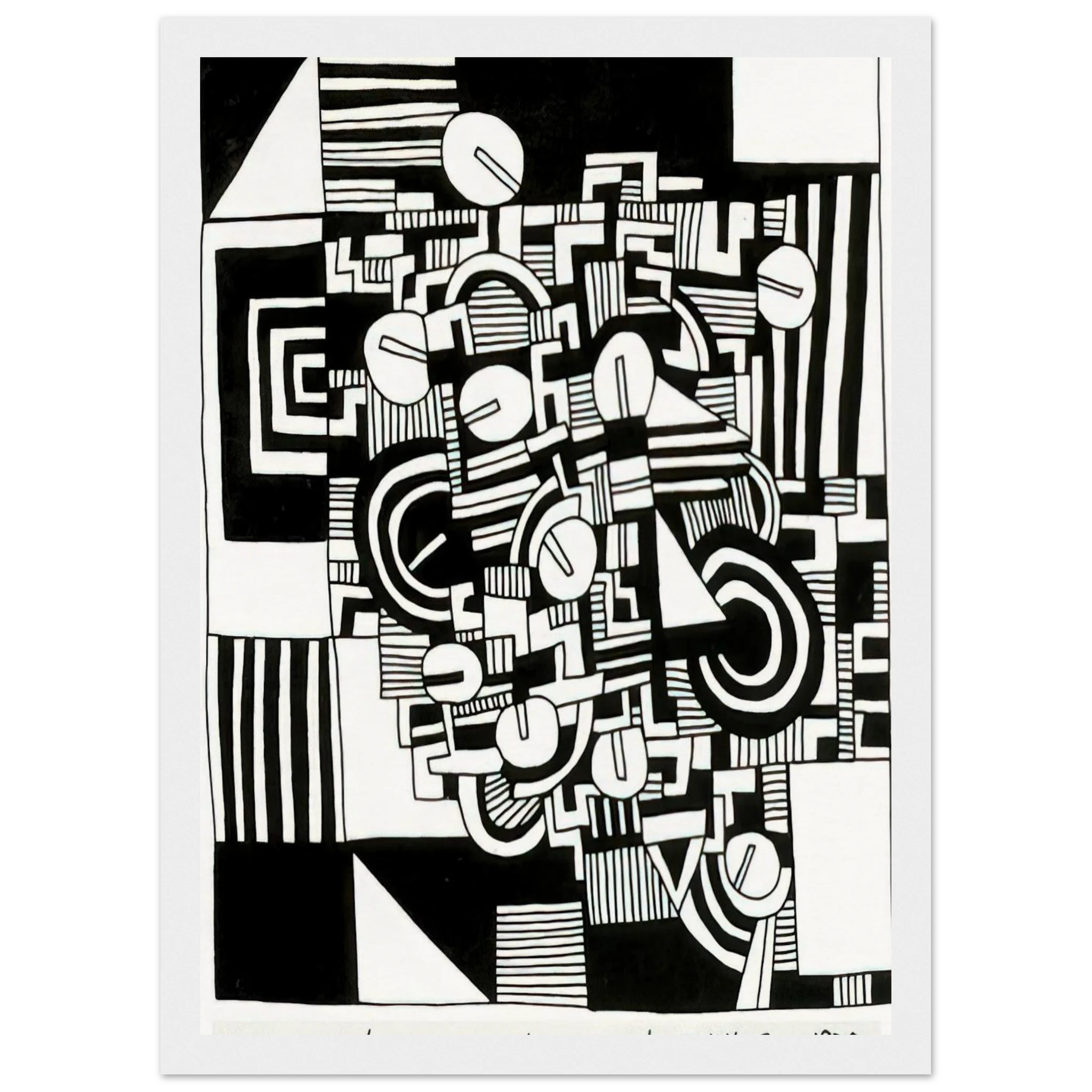 UNTITLED 1978 Framed Poster | Keith Haring Framed Prints Wall Art | Keith Haring Prints
