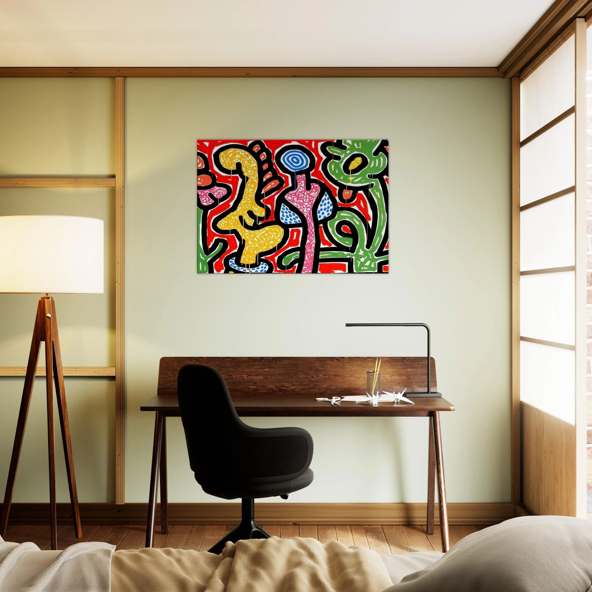 FLOWERS IV 1990 Canvas | Keith Haring Canvas | Keith Haring Prints