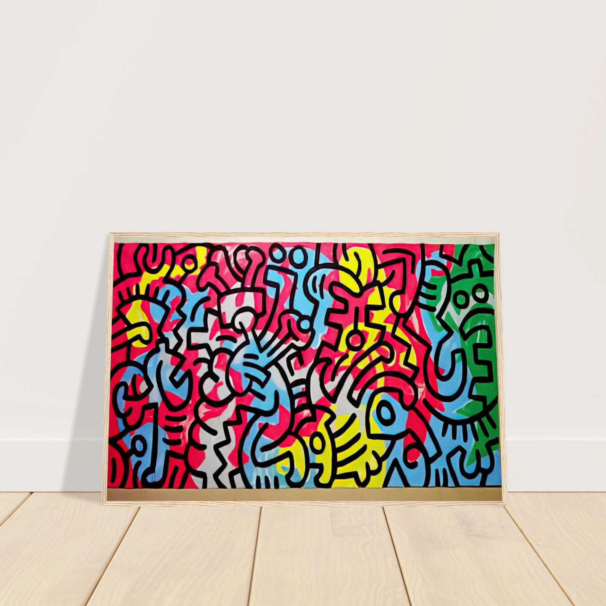 UNTITLED 1987 Framed Poster | Keith Haring Framed Prints Wall Art | Keith Haring Prints
