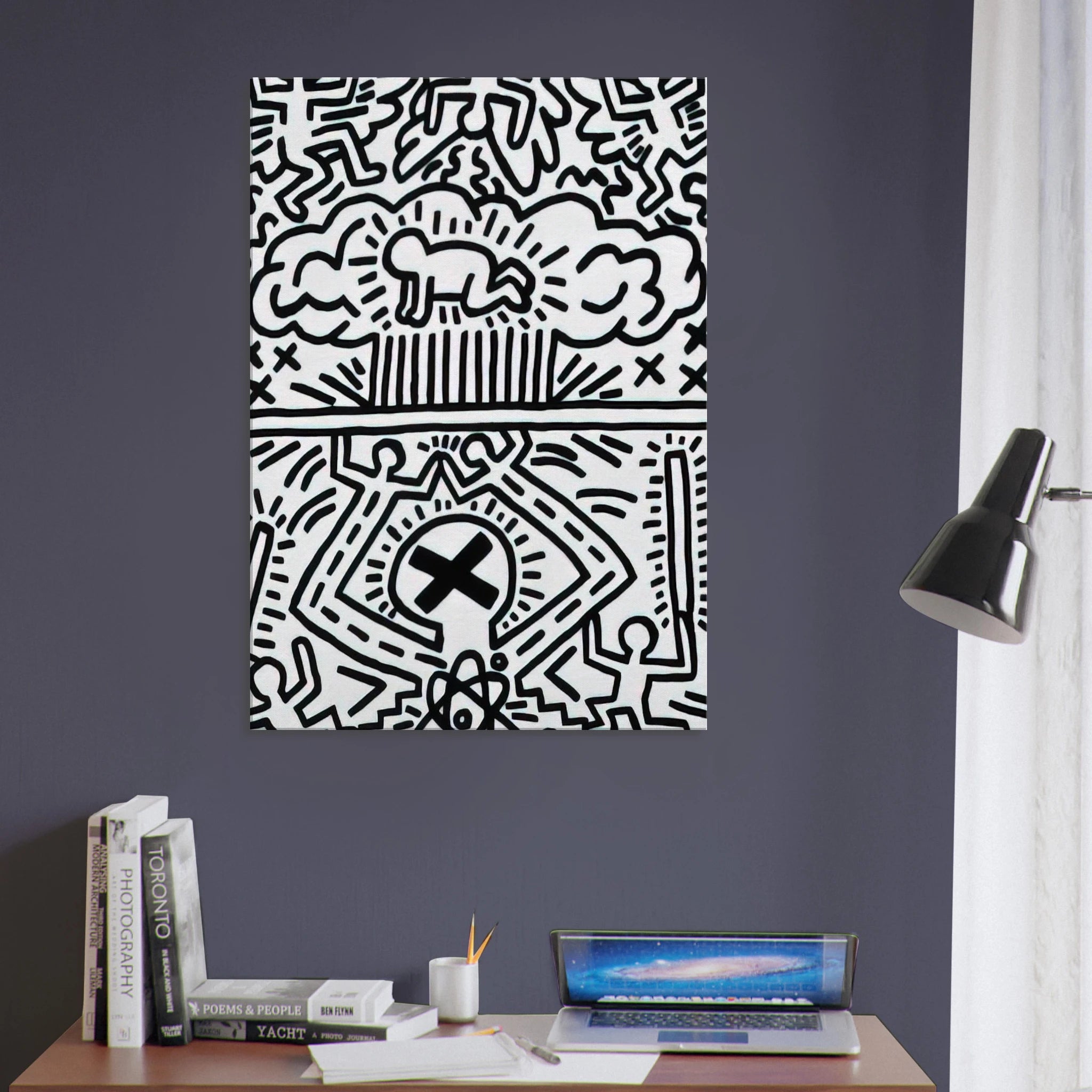 ANTI NUCLEAR RALLY 1982 Canvas | Keith Haring Canvas | Keith Haring Prints
