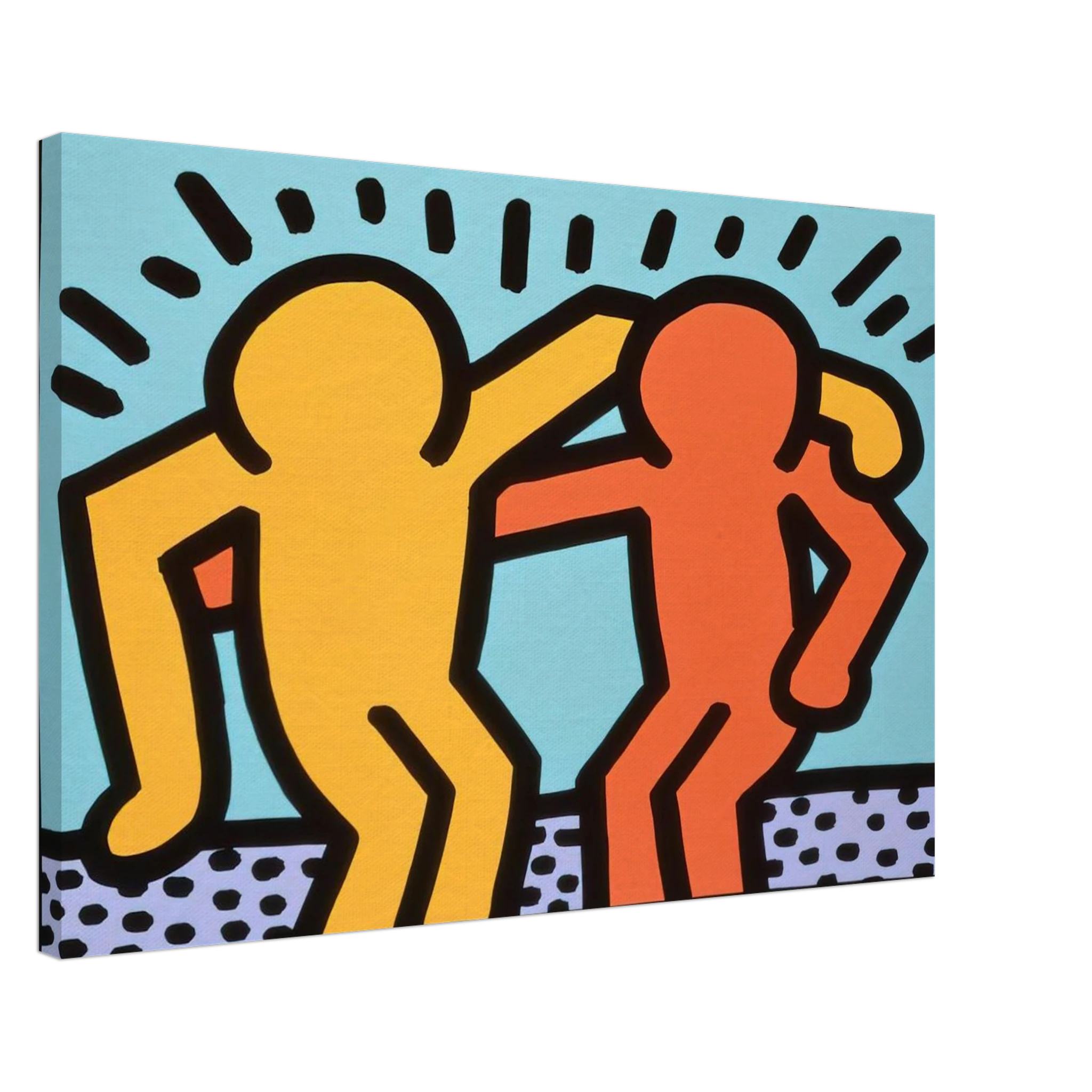 BEST BUDDIES 1990 Canvas | Keith Haring Canvas | Keith Haring Prints