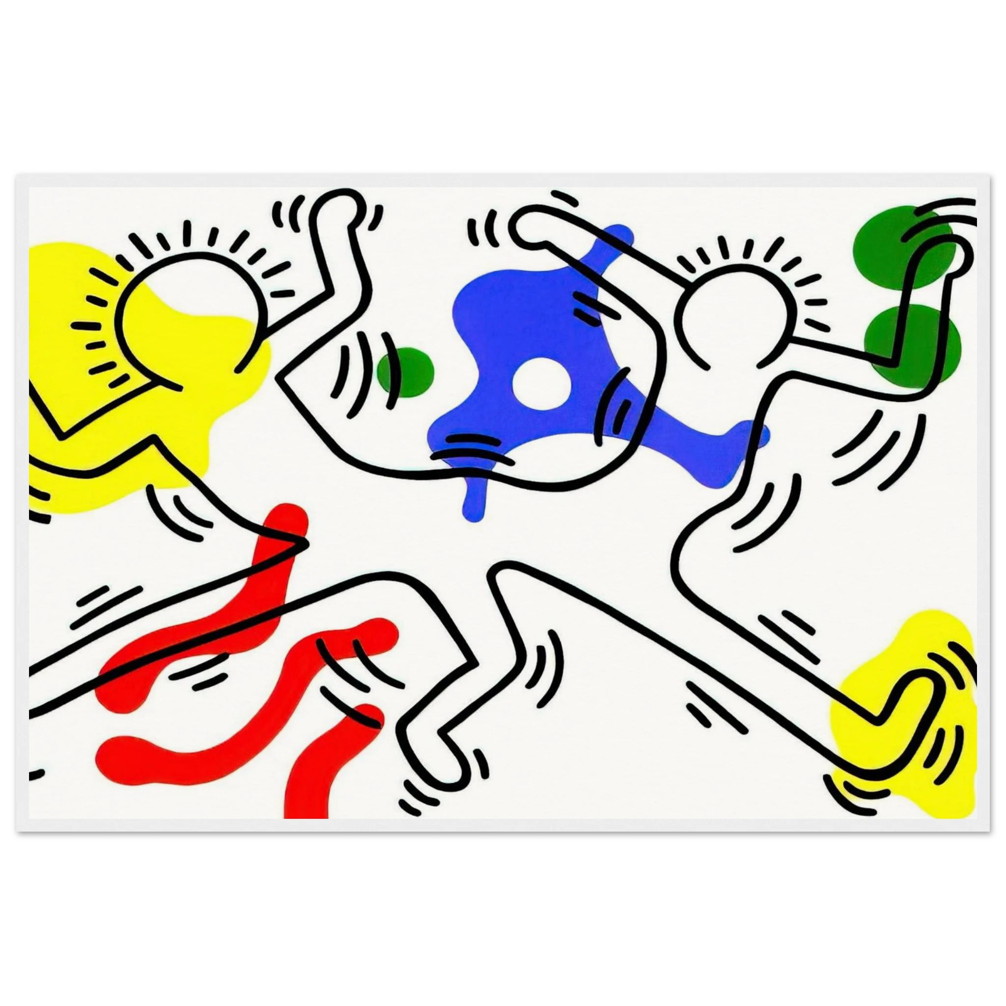 UNTITLED 1986 Framed Poster | Keith Haring Framed Prints Wall Art | Keith Haring Prints