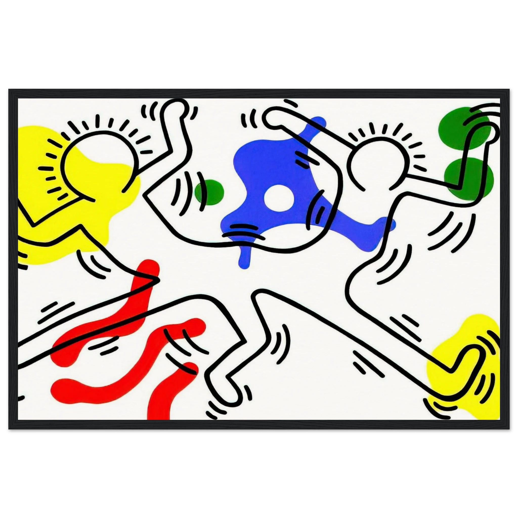 UNTITLED 1986 Framed Poster | Keith Haring Framed Prints Wall Art | Keith Haring Prints