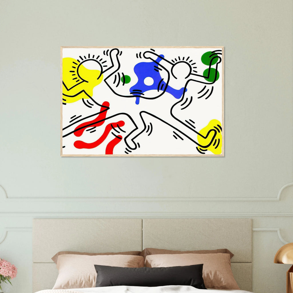 UNTITLED 1986 Framed Poster | Keith Haring Framed Prints Wall Art | Keith Haring Prints