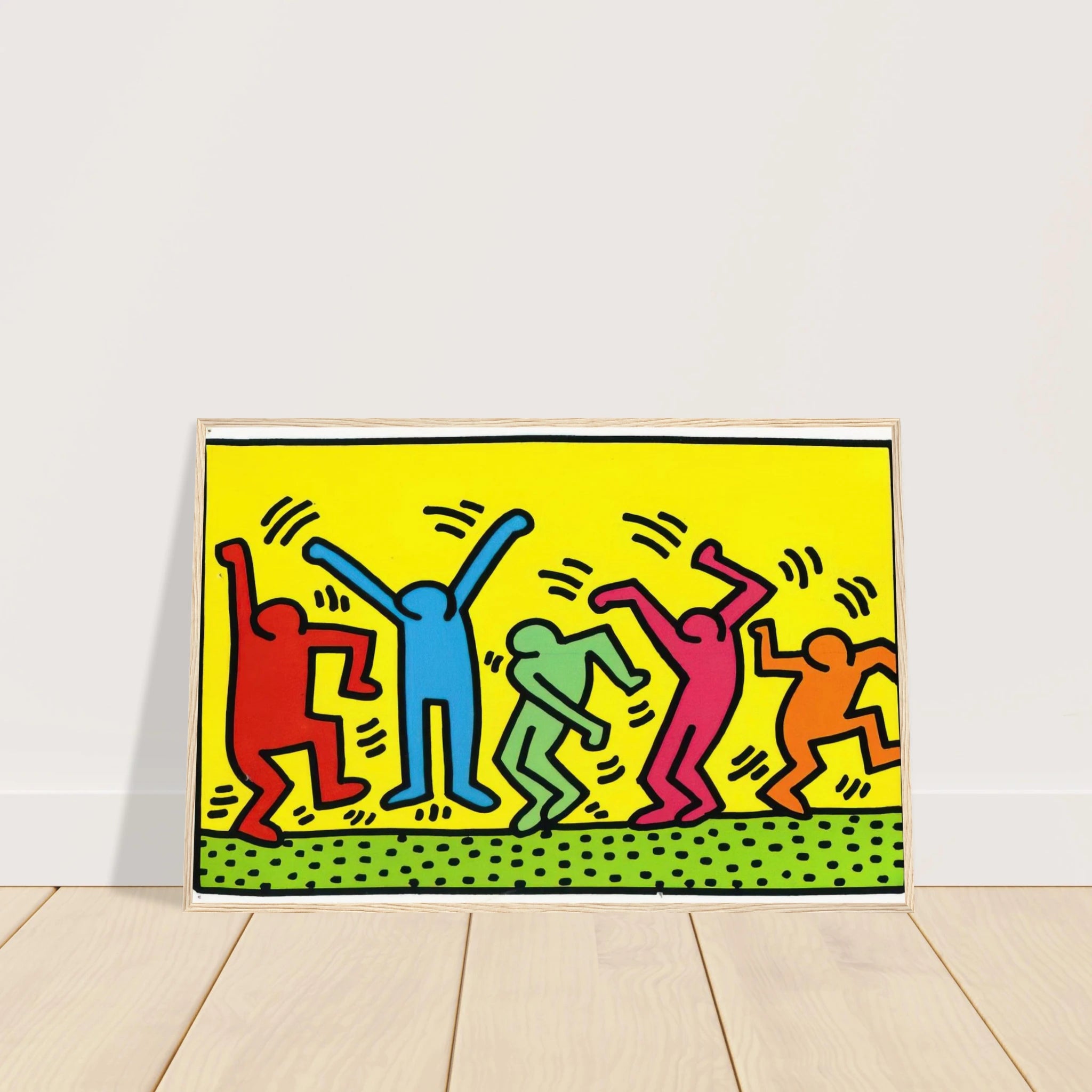 UNTITLED DANCE 1987 Framed Poster | Keith Haring Framed Prints Wall Art | Keith Haring Prints