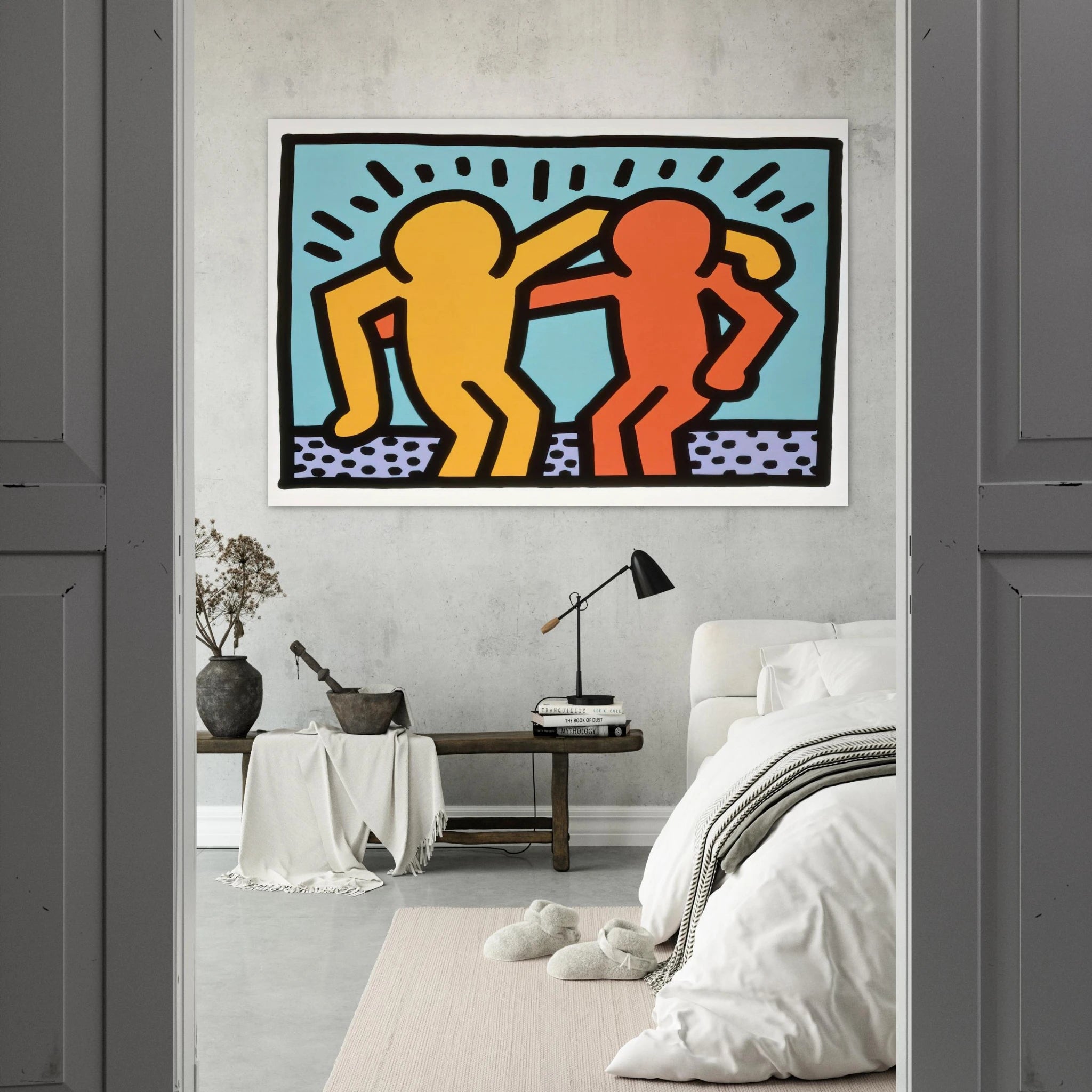 BEST BUDDIES 1990 Poster | Keith Haring Poster | Keith Haring Prints