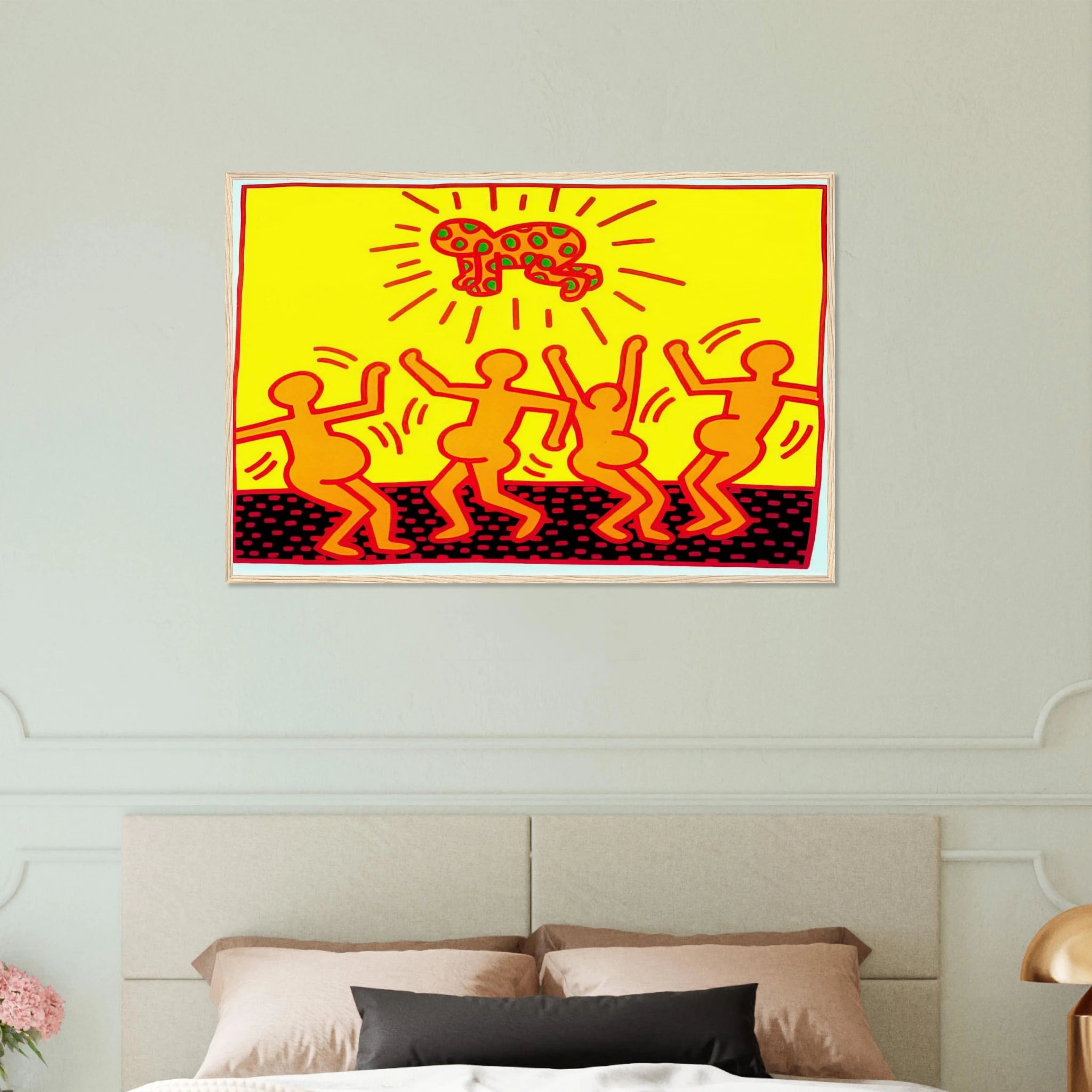 UNTITLED 1983 1 Framed Poster | Keith Haring Framed Prints Wall Art | Keith Haring Prints
