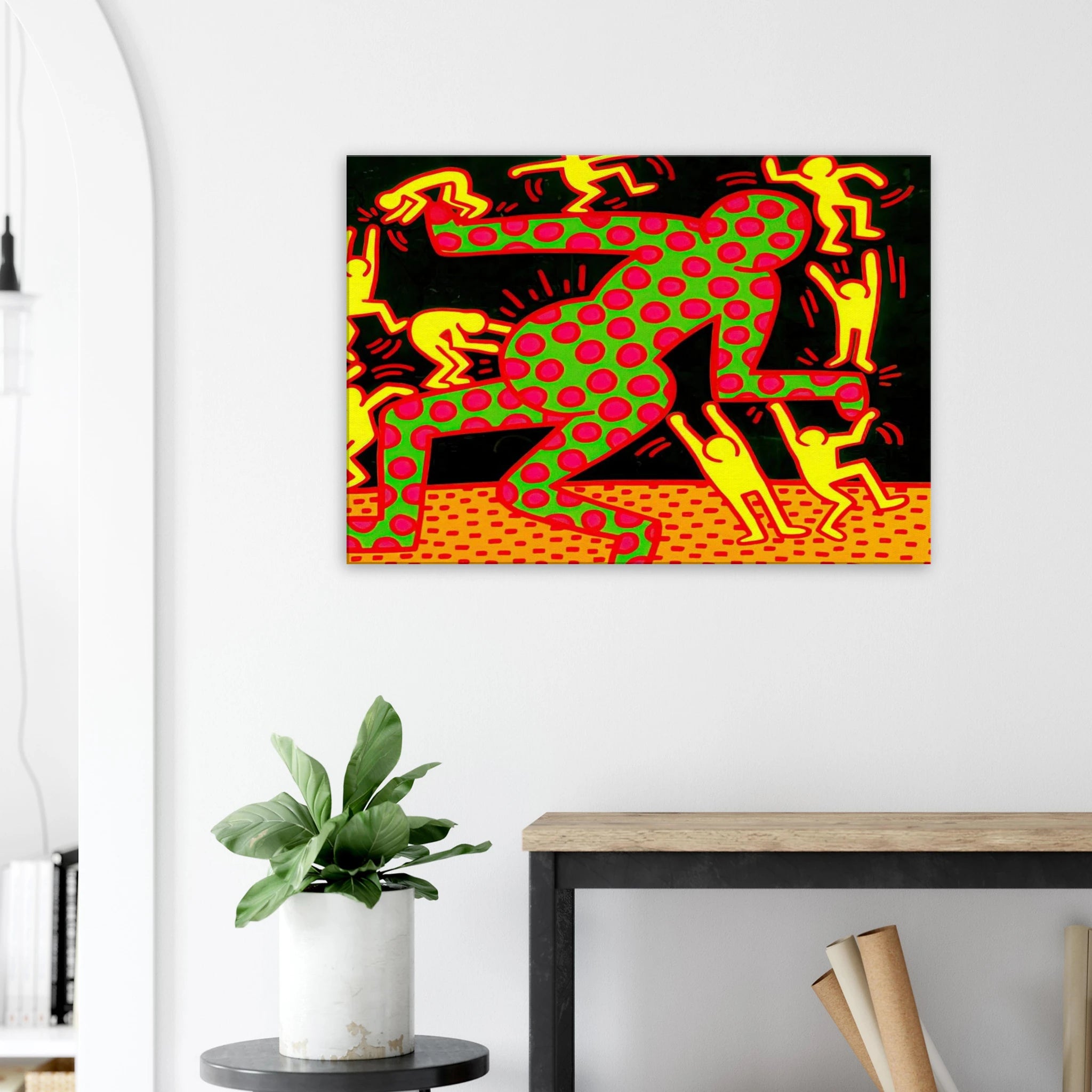 UNTITLED 1983 2 Canvas | Keith Haring Canvas | Keith Haring Prints