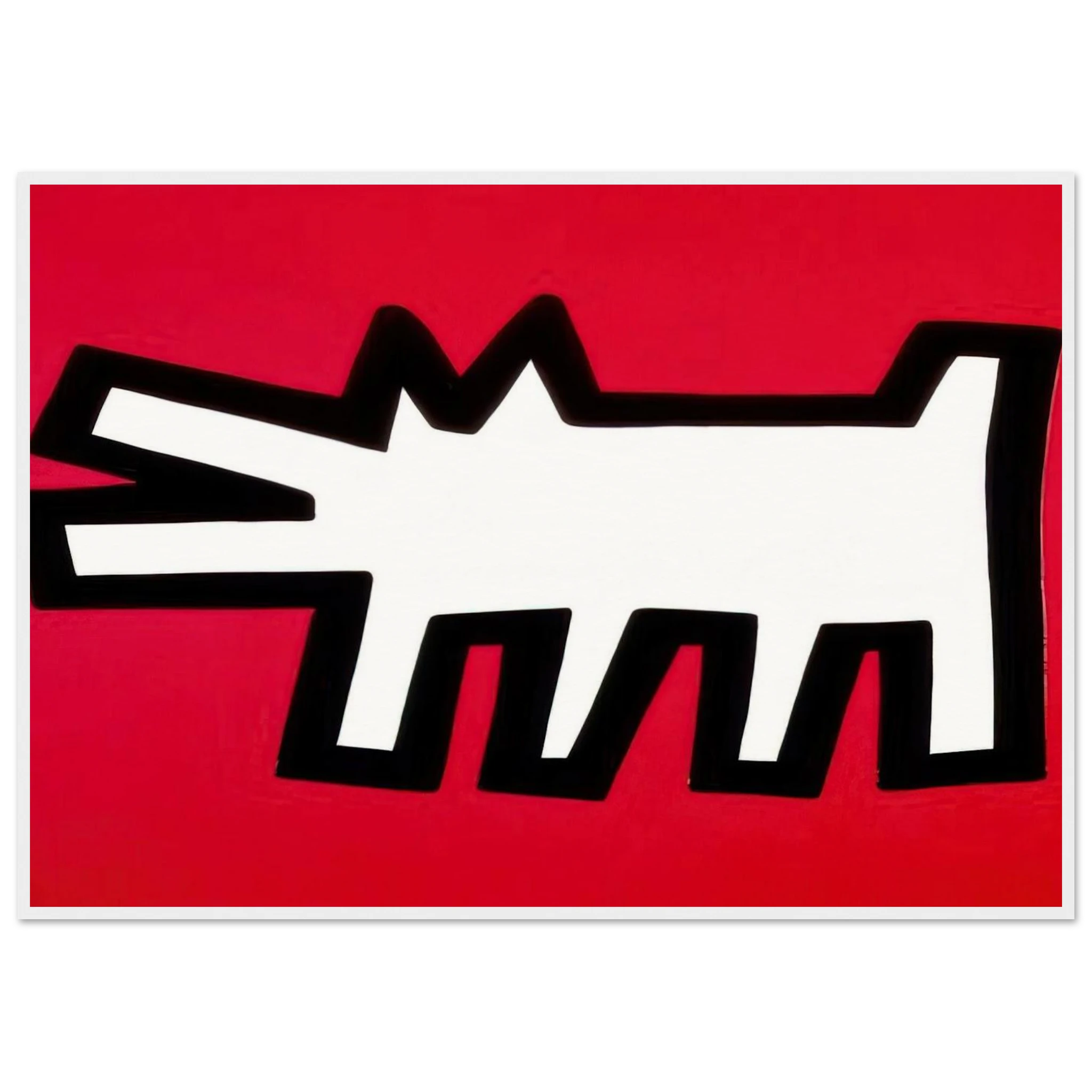 BARKING DOG 1990 Framed Poster | Keith Haring Framed Prints Wall Art | Keith Haring Prints