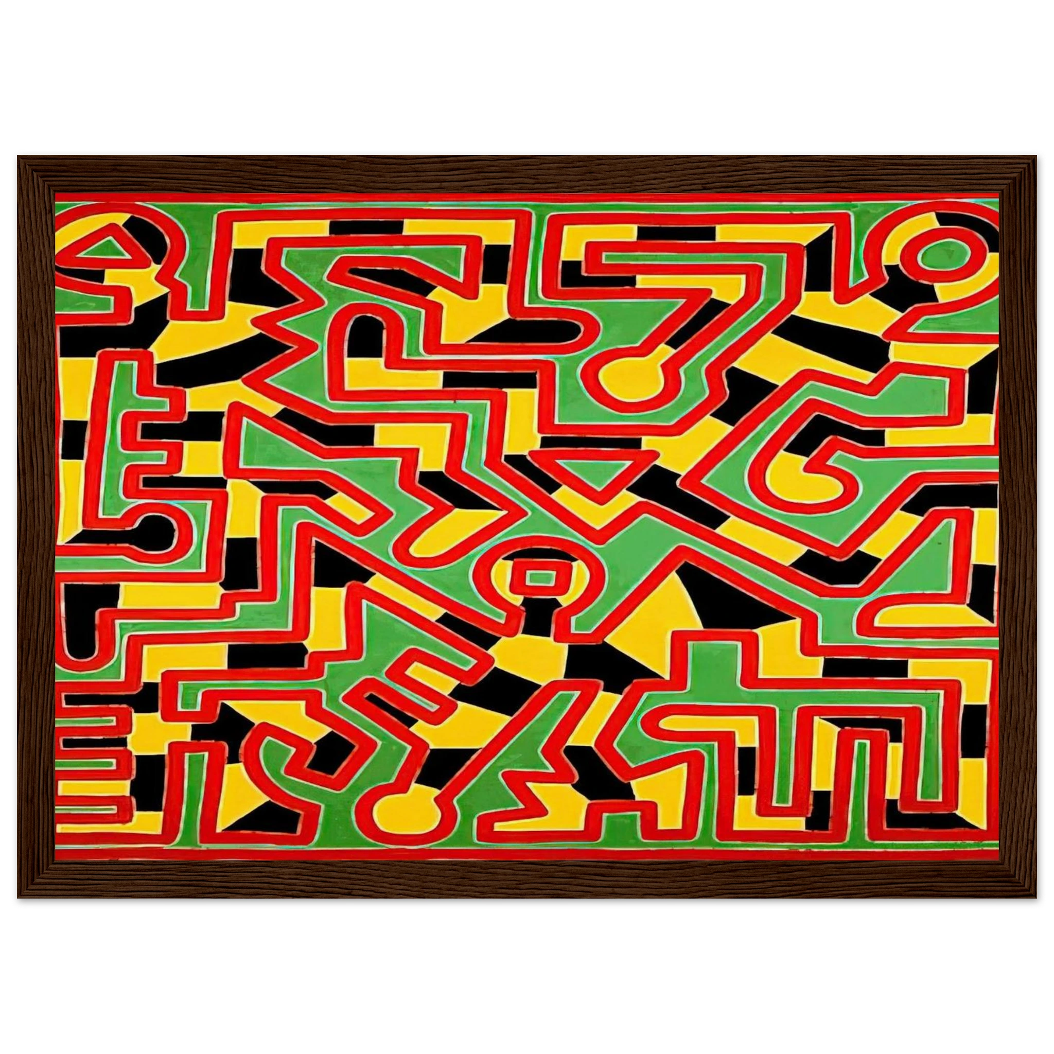 UNTITLED 1988 Framed Poster | Keith Haring Framed Prints Wall Art | Keith Haring Prints