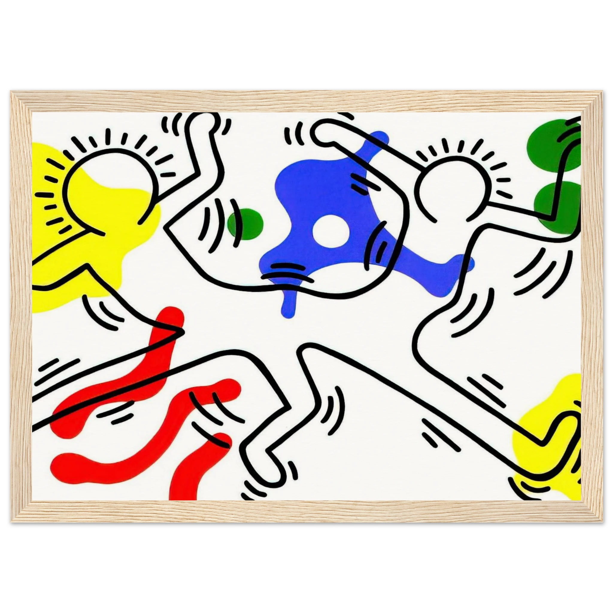 UNTITLED 1986 Framed Poster | Keith Haring Framed Prints Wall Art | Keith Haring Prints