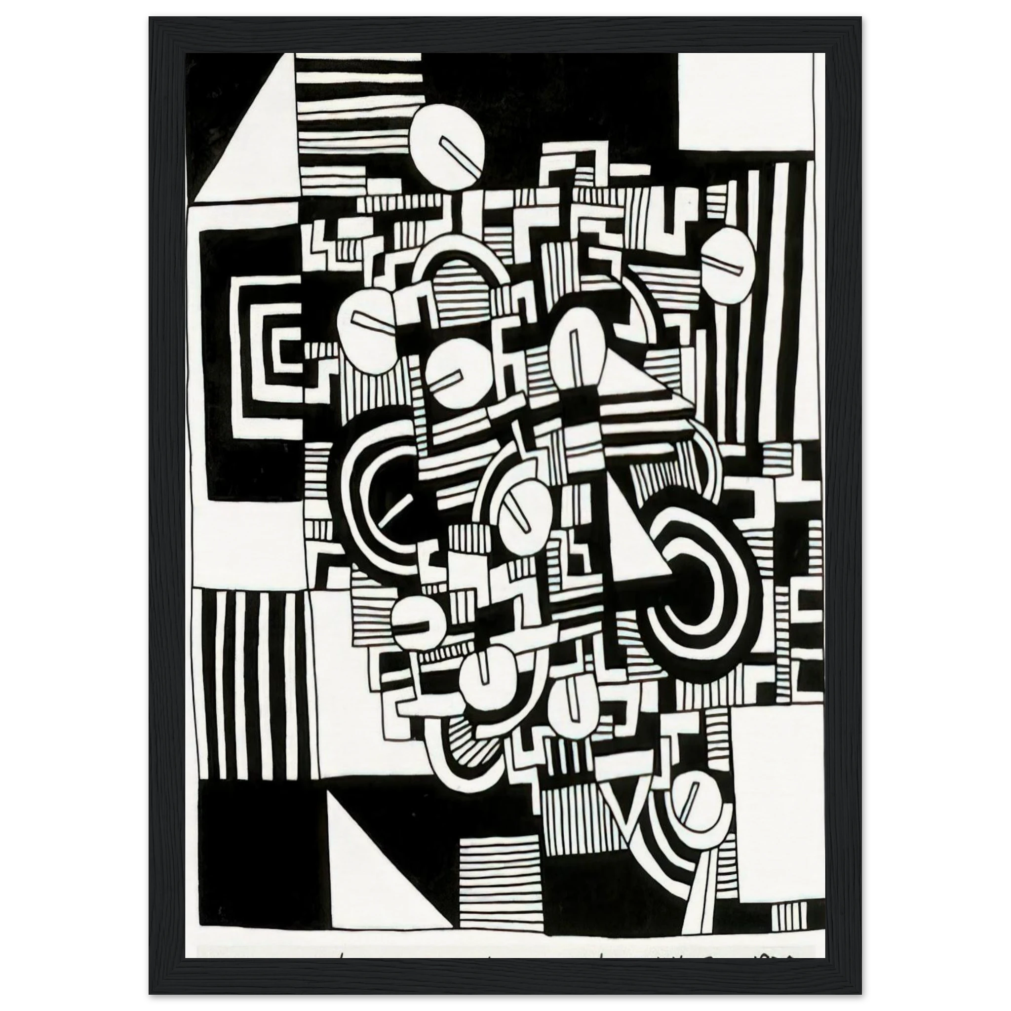 UNTITLED 1978 Framed Poster | Keith Haring Framed Prints Wall Art | Keith Haring Prints