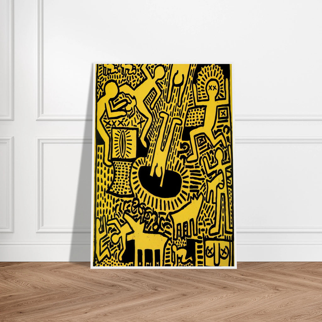 UNTITLED 1981 Framed Poster | Keith Haring Framed Prints Wall Art | Keith Haring Prints