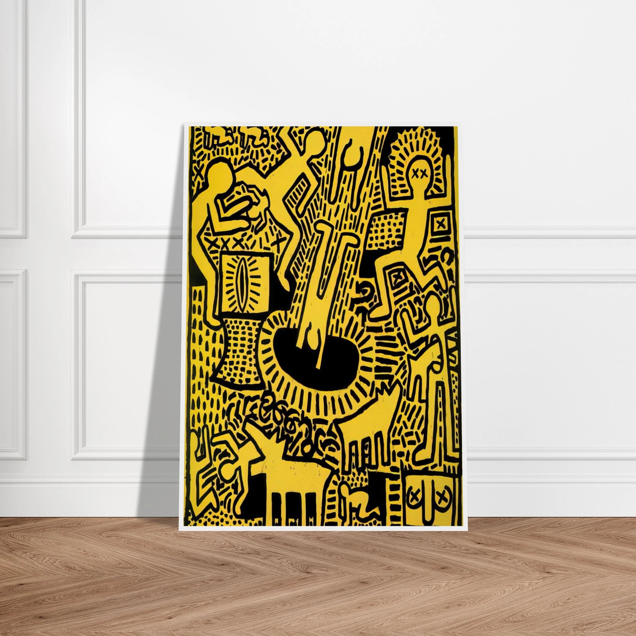 UNTITLED 1981 Framed Poster | Keith Haring Framed Prints Wall Art | Keith Haring Prints